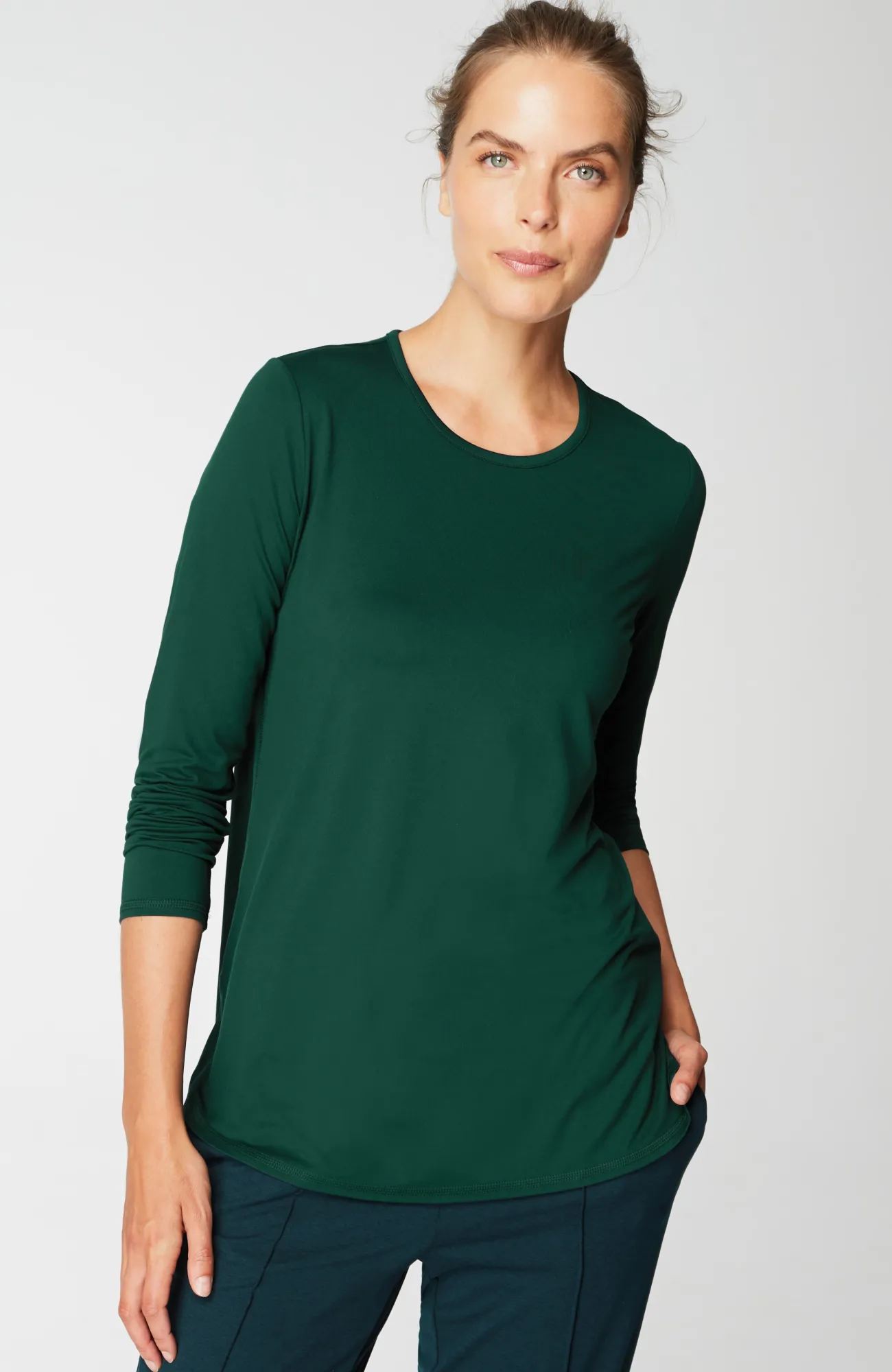 J.Jill Fit Performance Long-Sleeve Tee Hot
