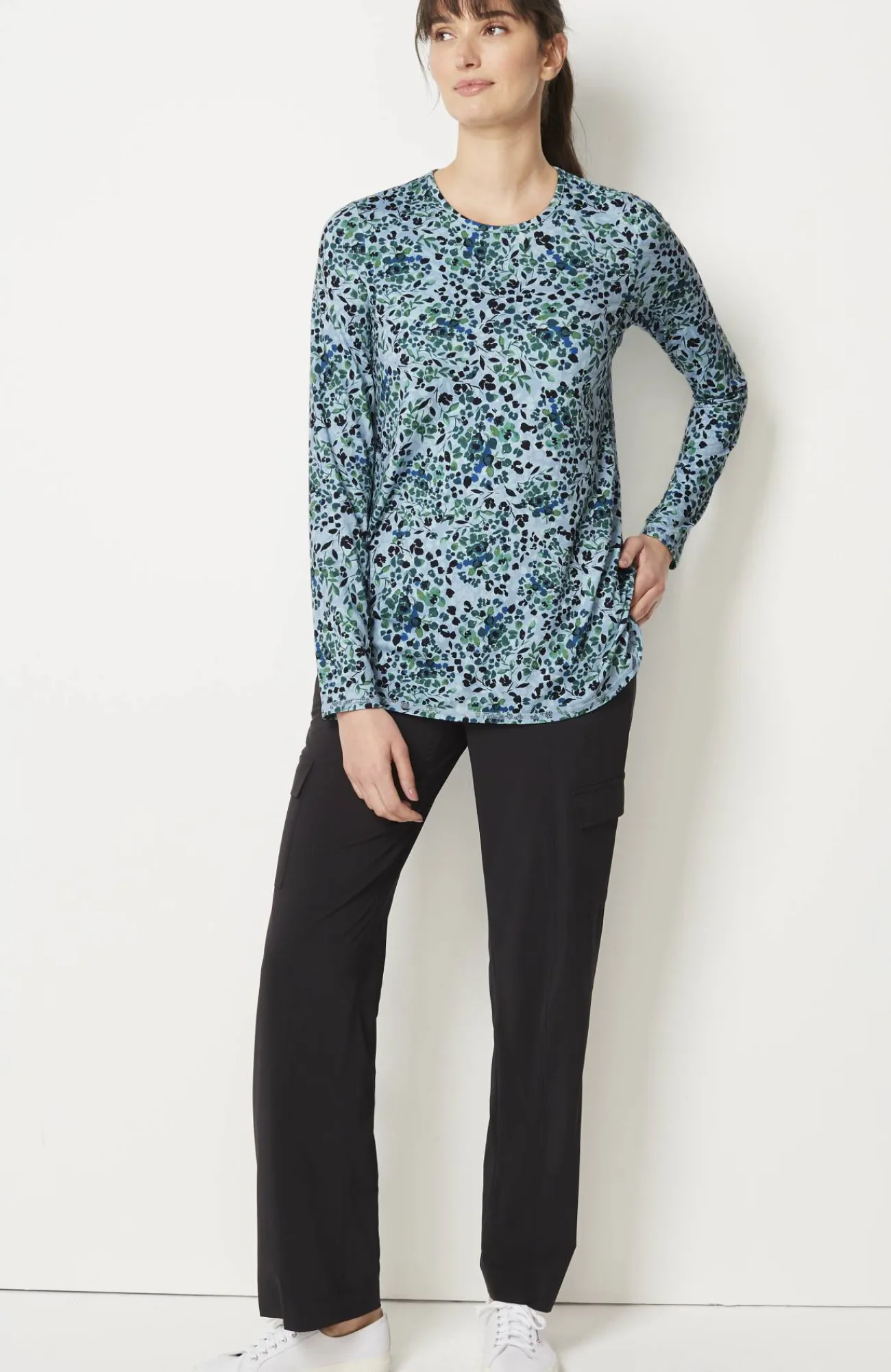 J.Jill Fit Performance Long-Sleeve Tee Hot