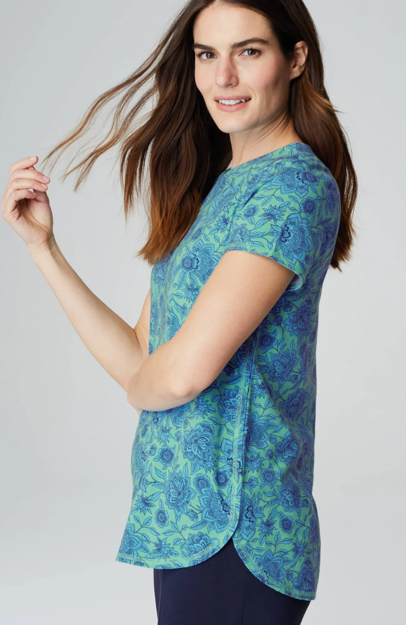 J.Jill Fit Progress Shirttail Tee Discount