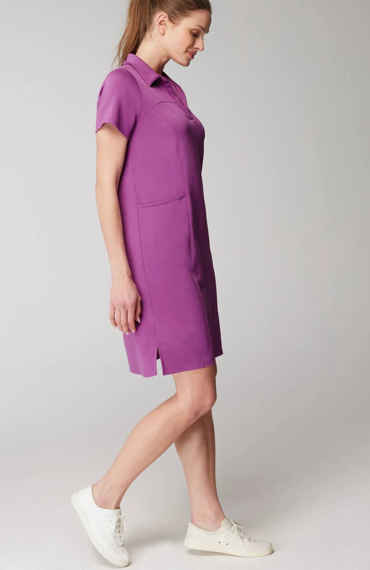 J.Jill Fit Sleek Double-Knit Polo Dress Discount