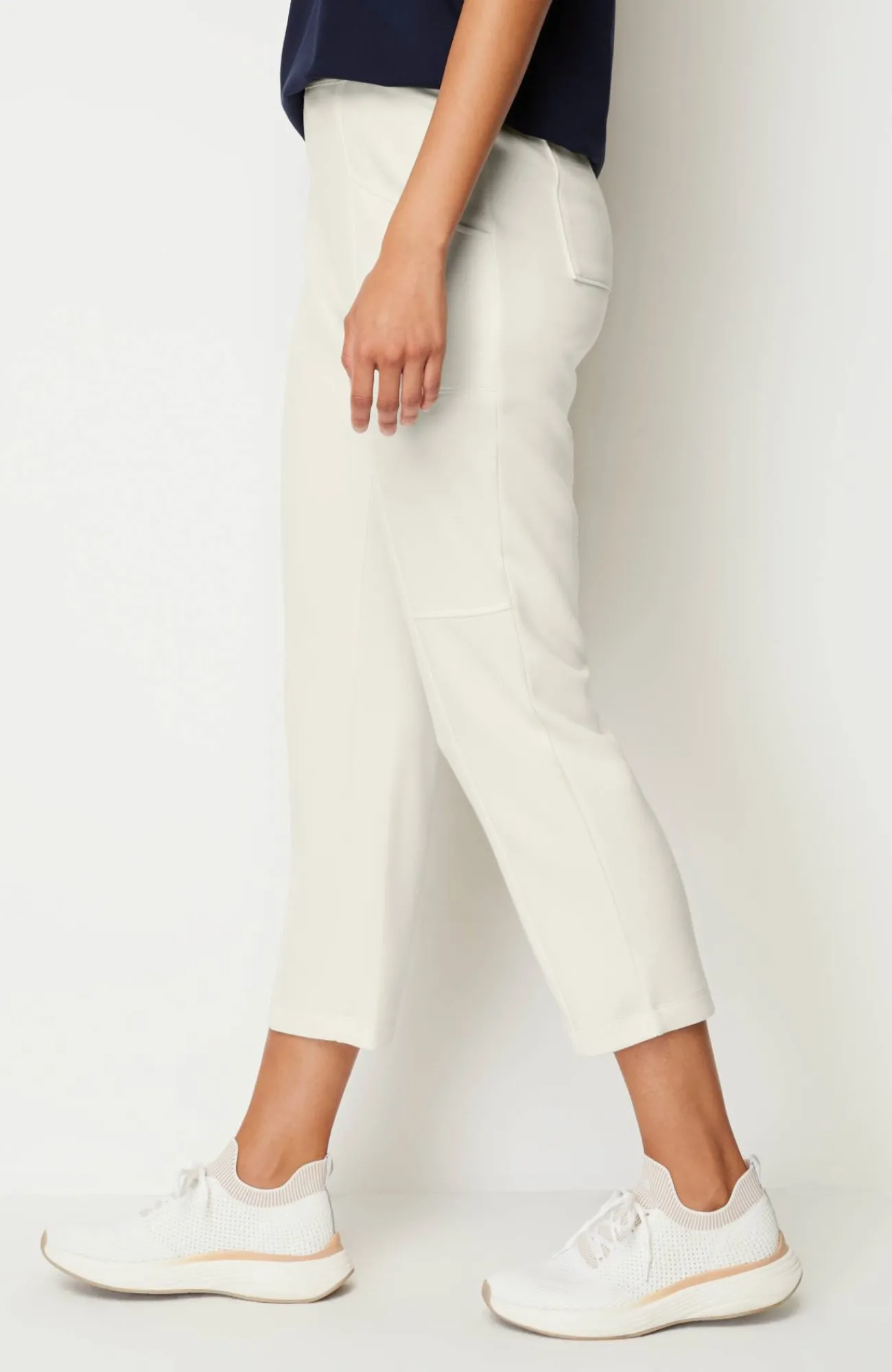 J.Jill Fit Sleek Double-Knit Seamed Crops Shop