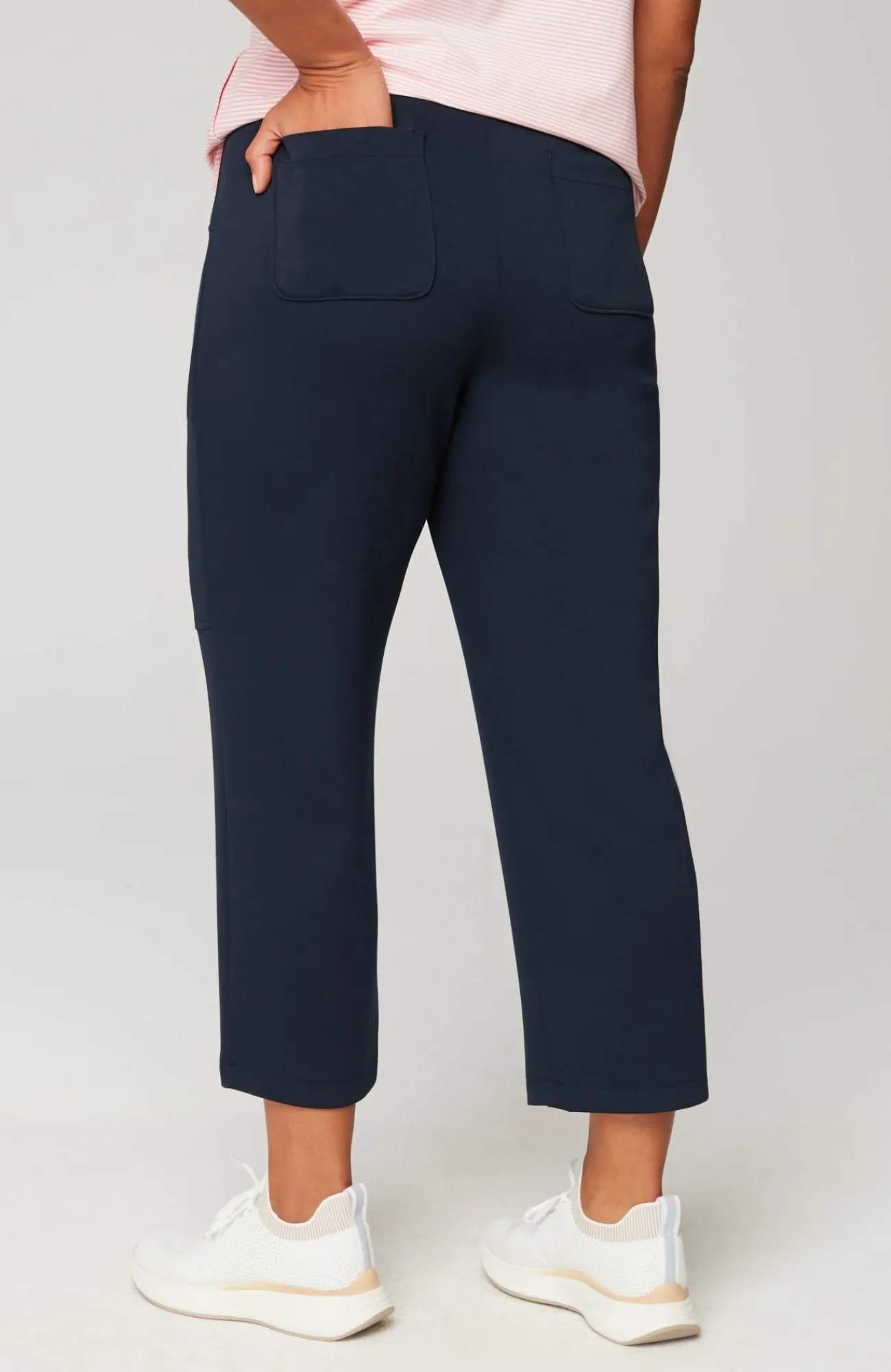 J.Jill Fit Sleek Double-Knit Seamed Crops Shop