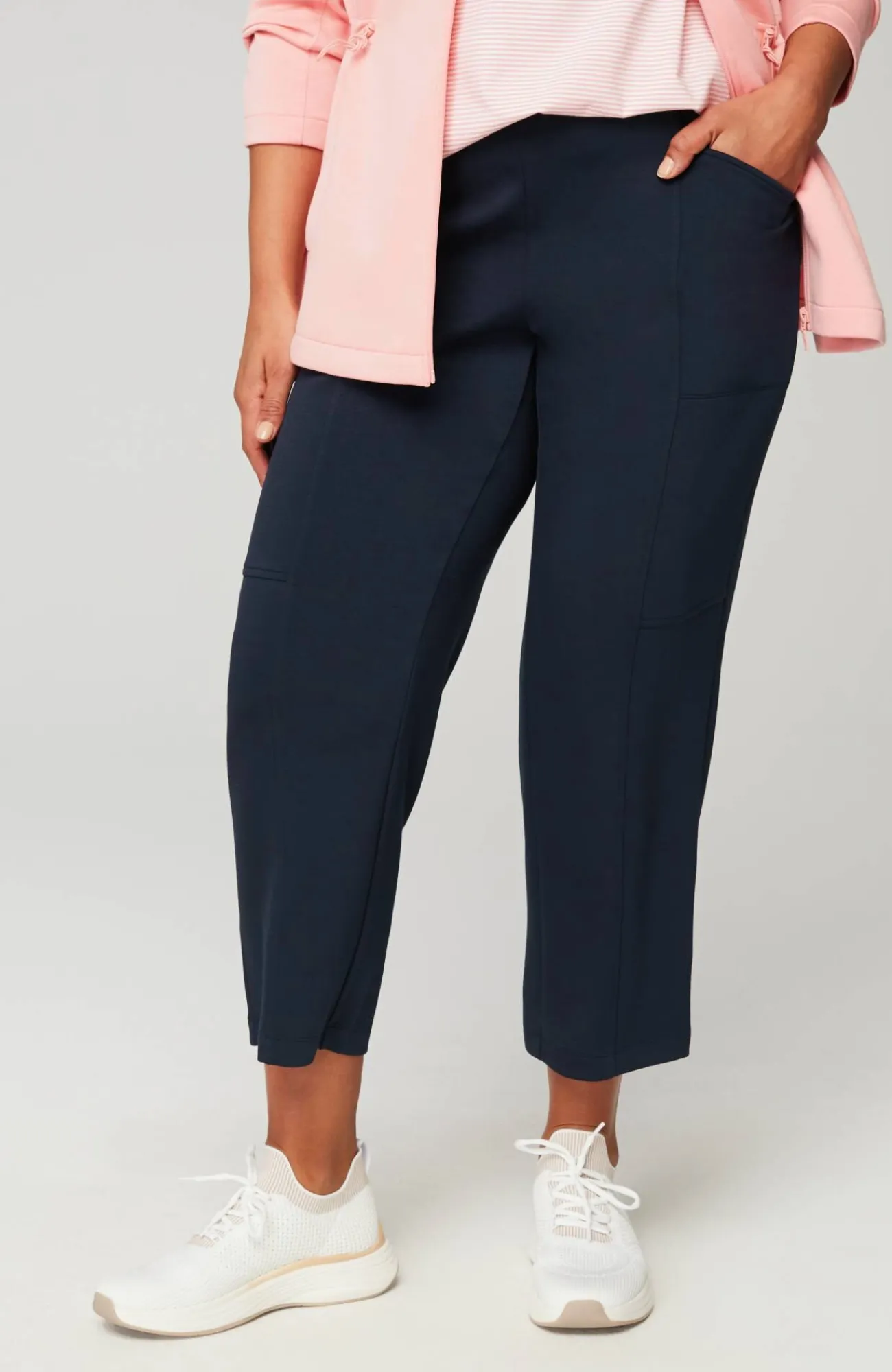 J.Jill Fit Sleek Double-Knit Seamed Crops Shop