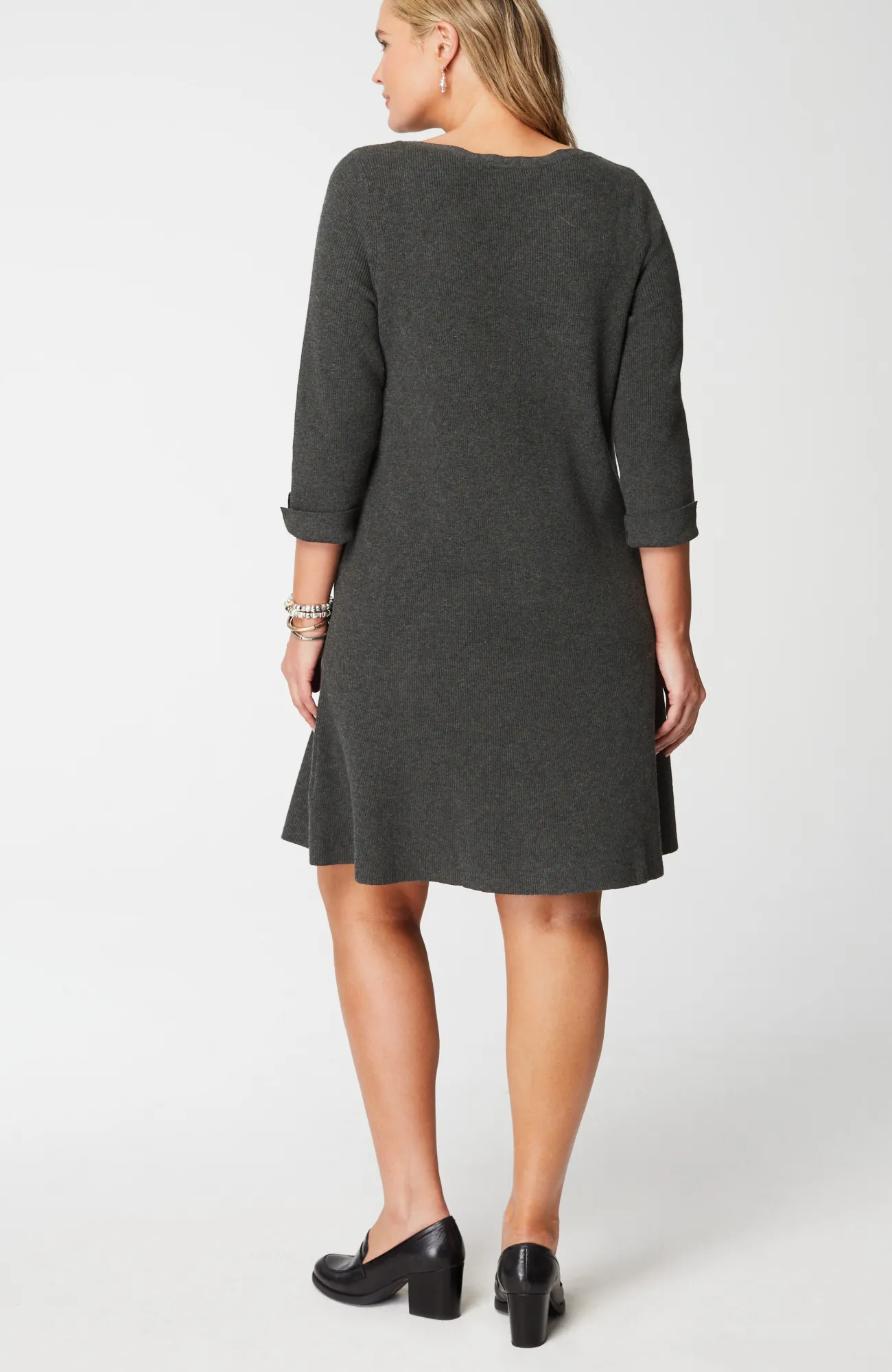 J.Jill Flounced-Hem Sweater Dress Best Sale