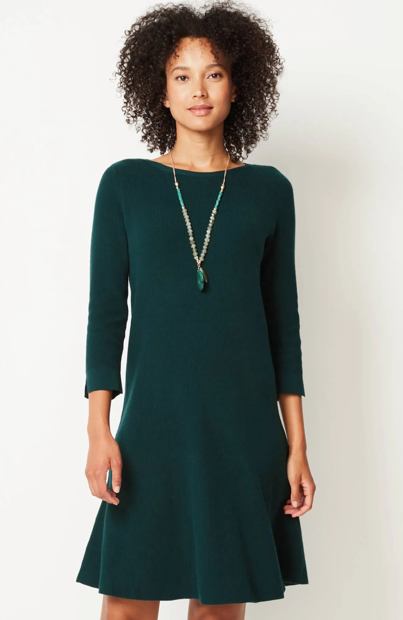 J.Jill Flounced-Hem Sweater Dress Best Sale