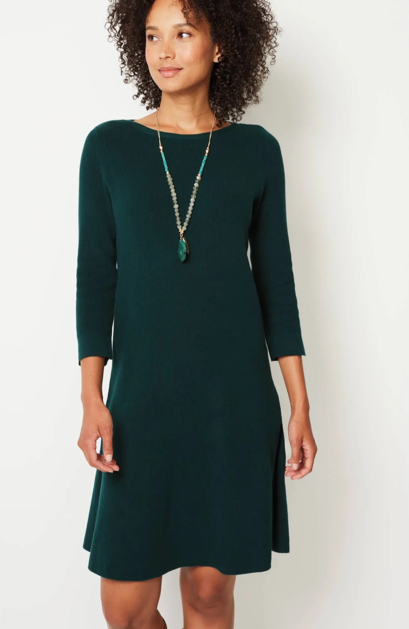 J.Jill Flounced-Hem Sweater Dress Best Sale