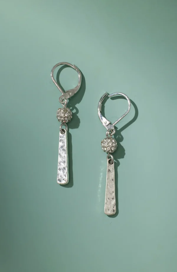 J.Jill Golden Hour Linear-Bar Earrings Silvertone Multi Best Sale