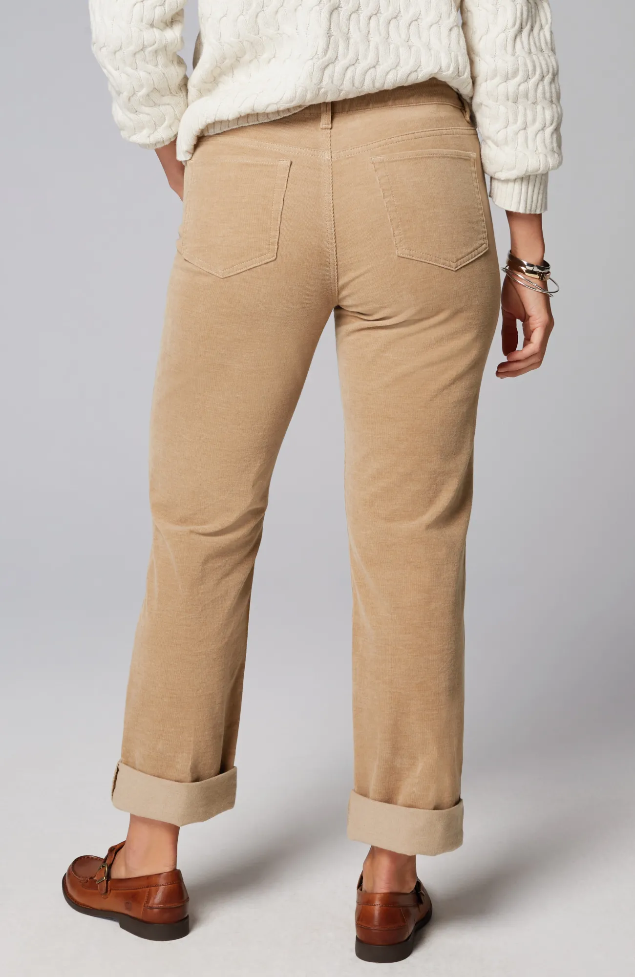 J.Jill Heathered-Cord Relaxed Boyfriend Jeans Clearance