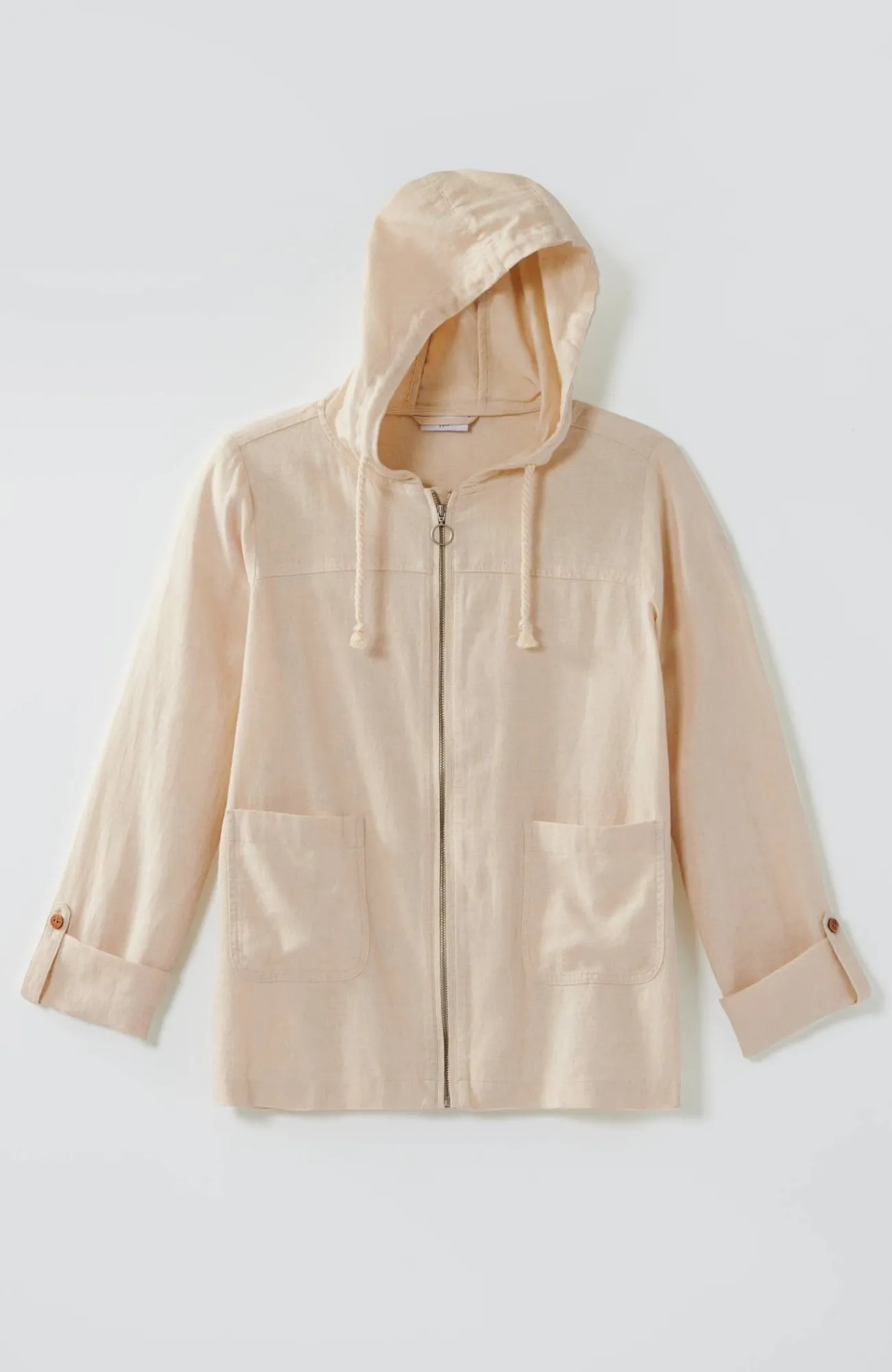 J.Jill Hooded Tab-Sleeve Jacket Flash Sale