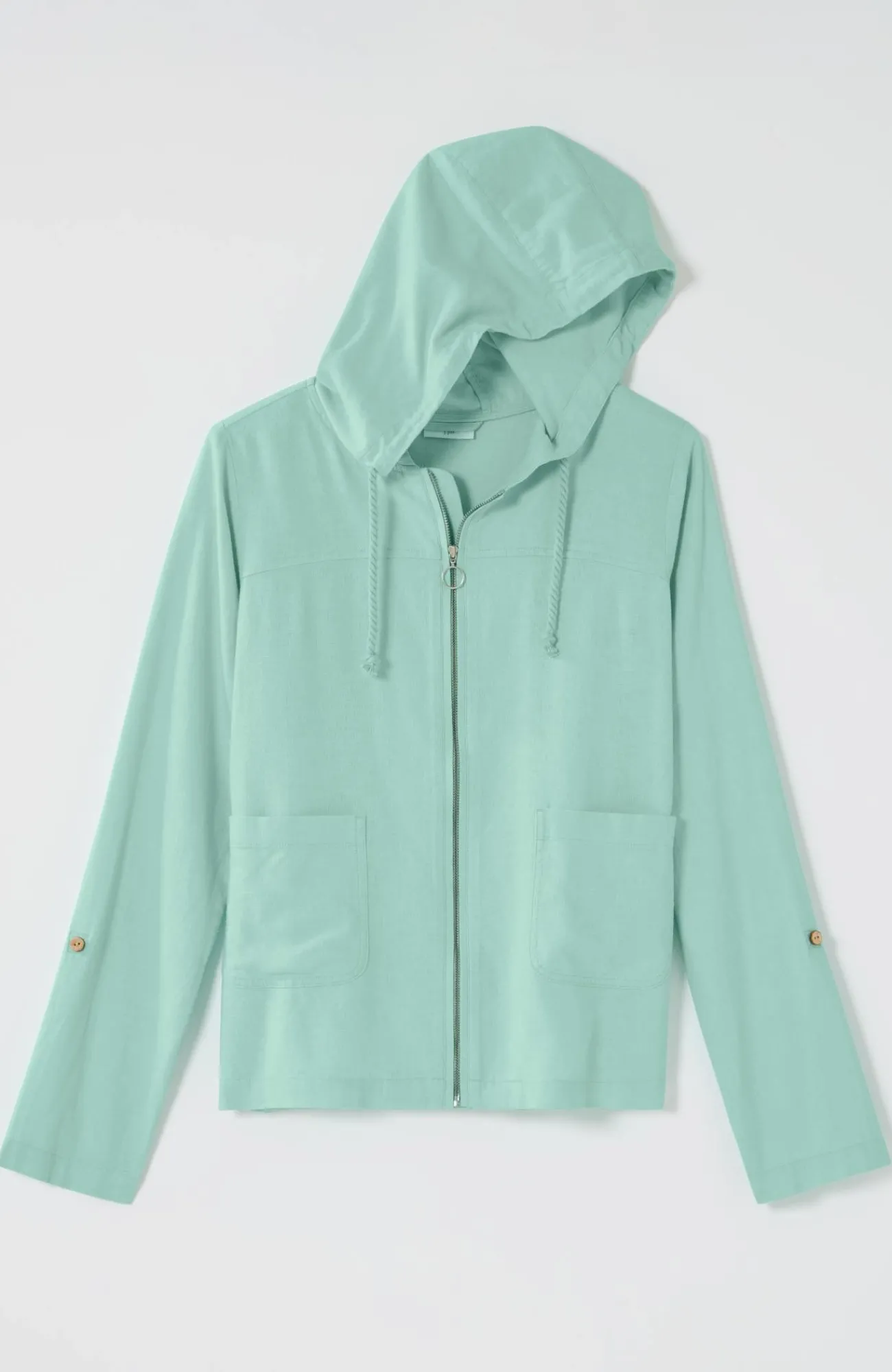 J.Jill Hooded Tab-Sleeve Jacket Flash Sale