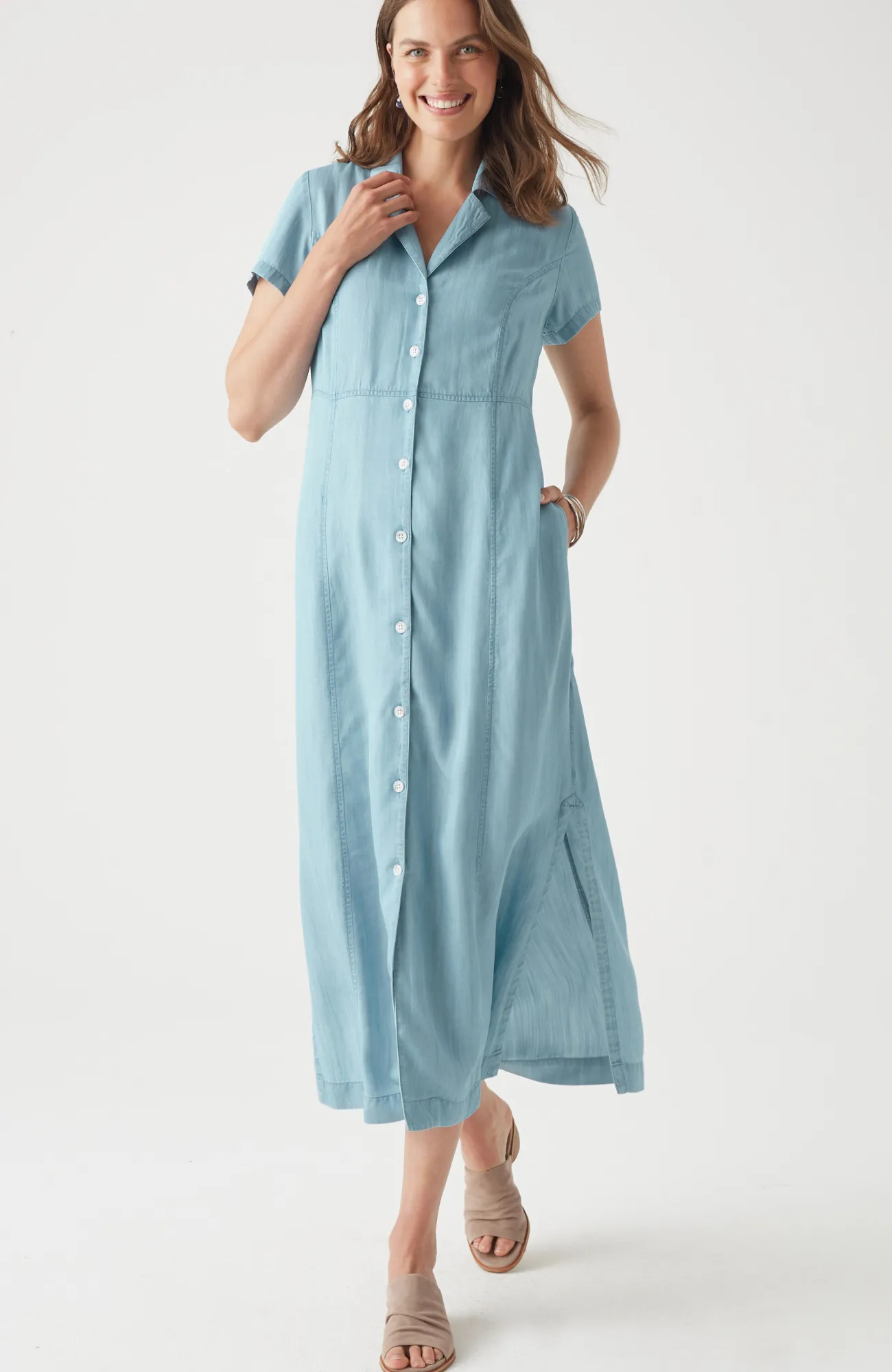 J.Jill Indigo Shirtdress Magnolia Wash Sale