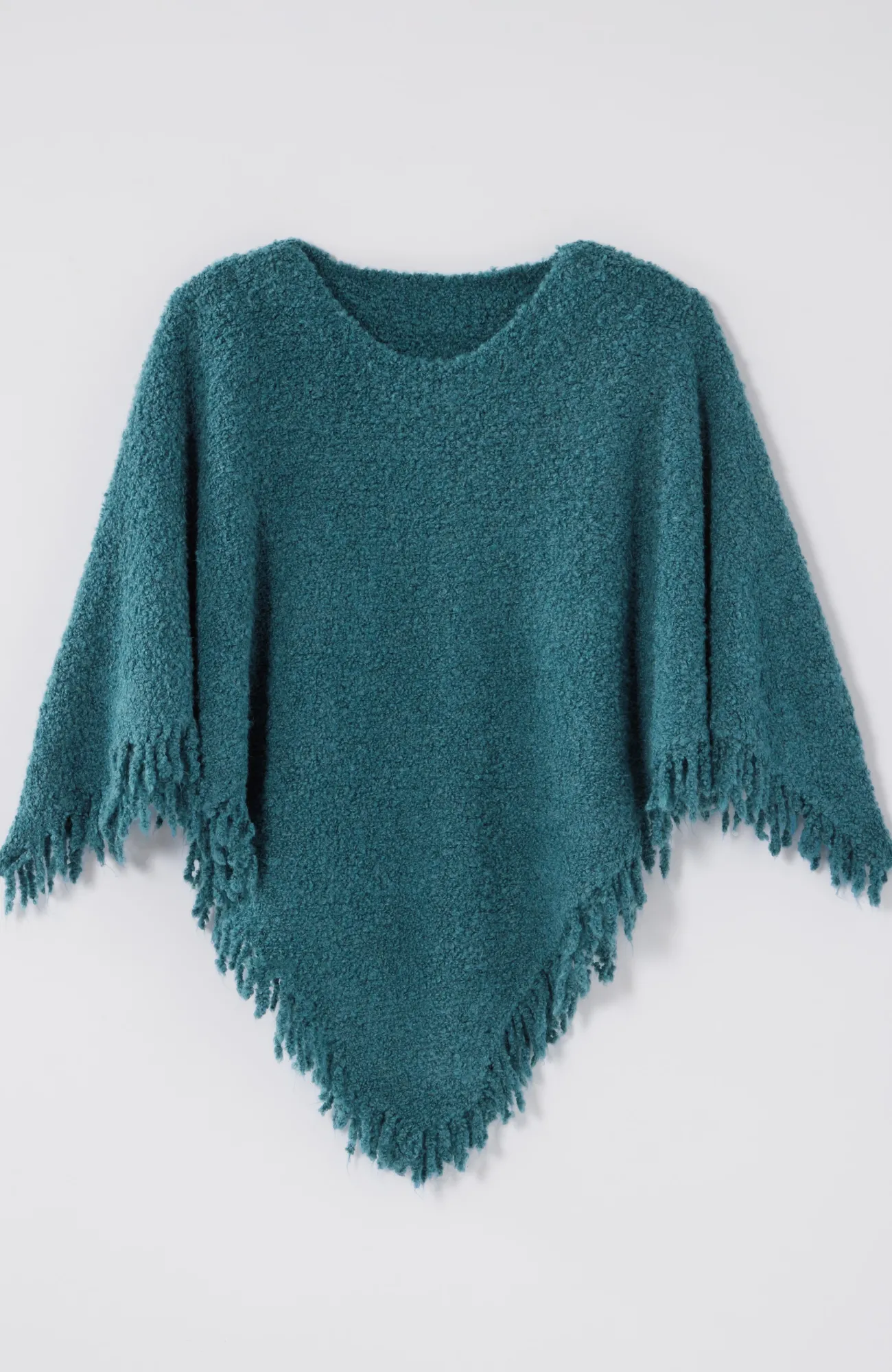 J.Jill Italian Bouclé Asymmetric Poncho Clearance