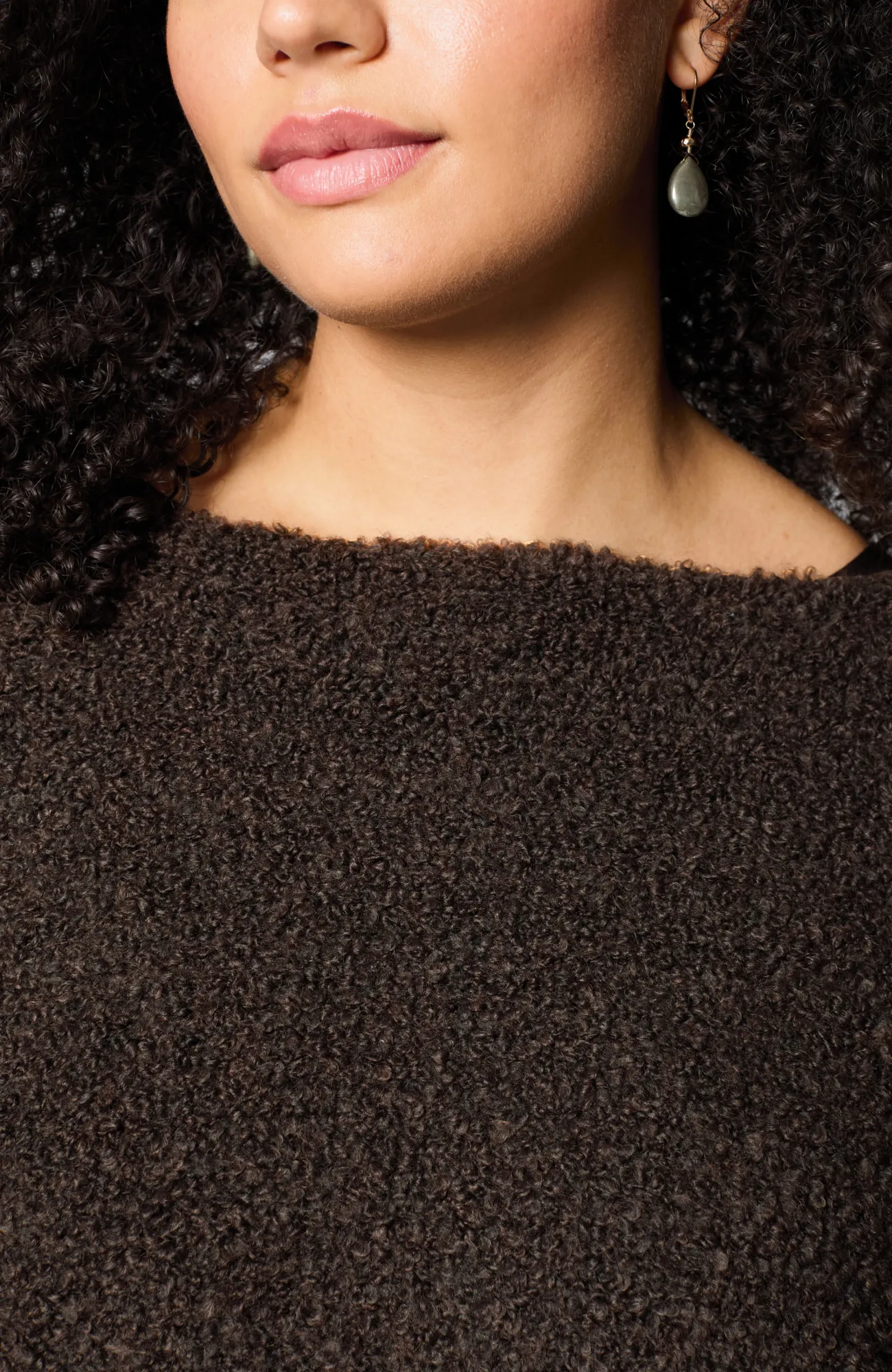 J.Jill Italian Bouclé Asymmetric Poncho Clearance