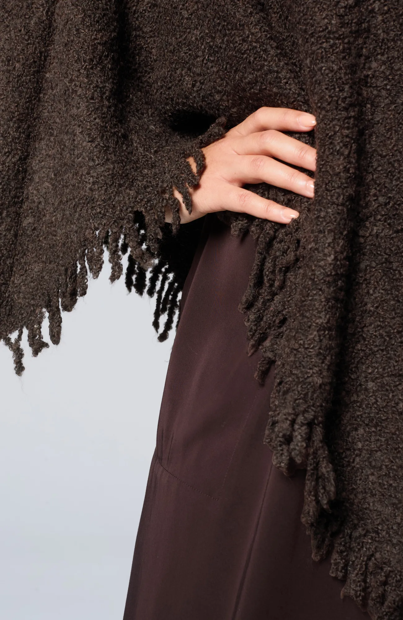 J.Jill Italian Bouclé Asymmetric Poncho Clearance