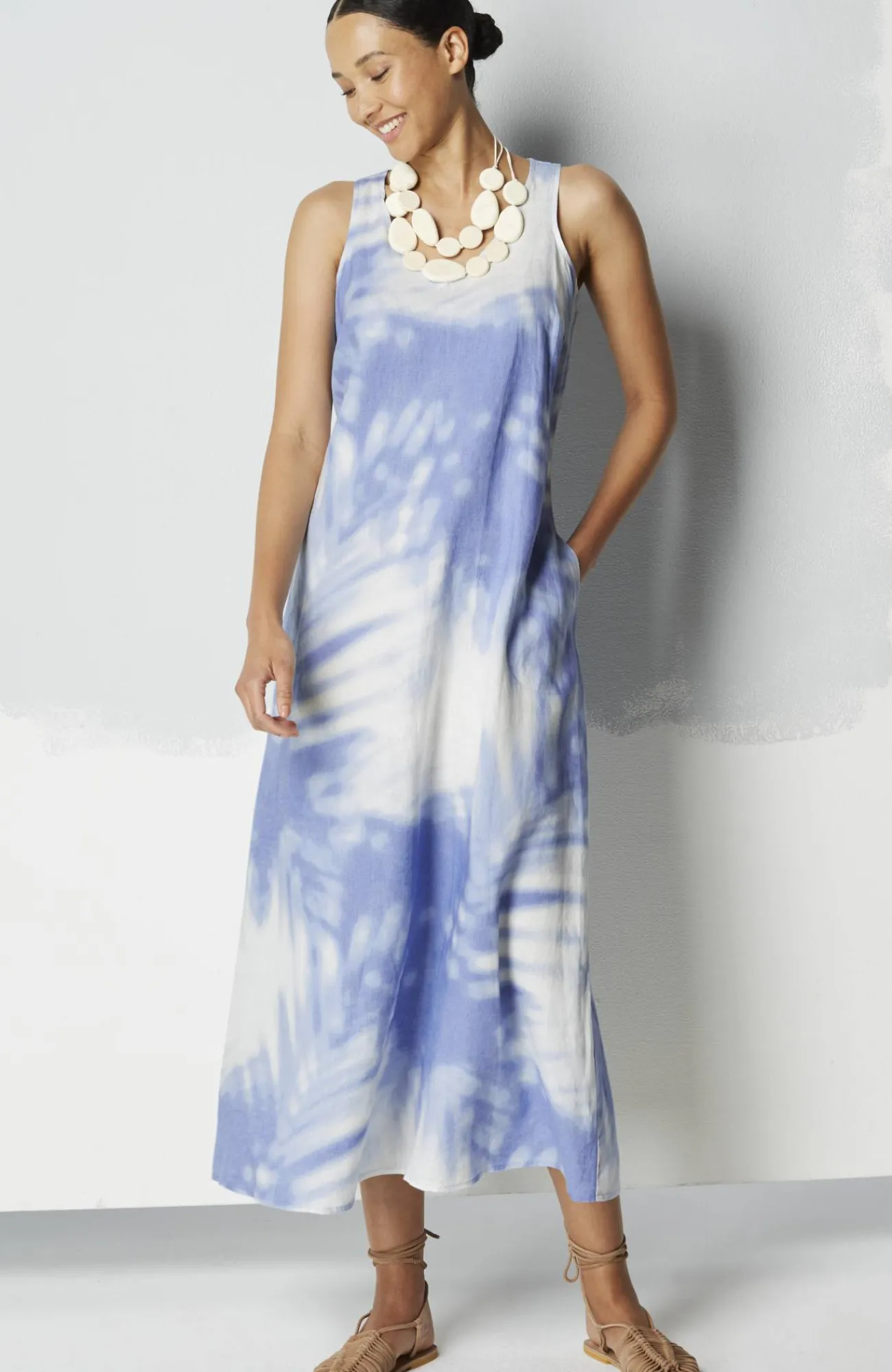 J.Jill Linen A-Line Maxi Dress Best