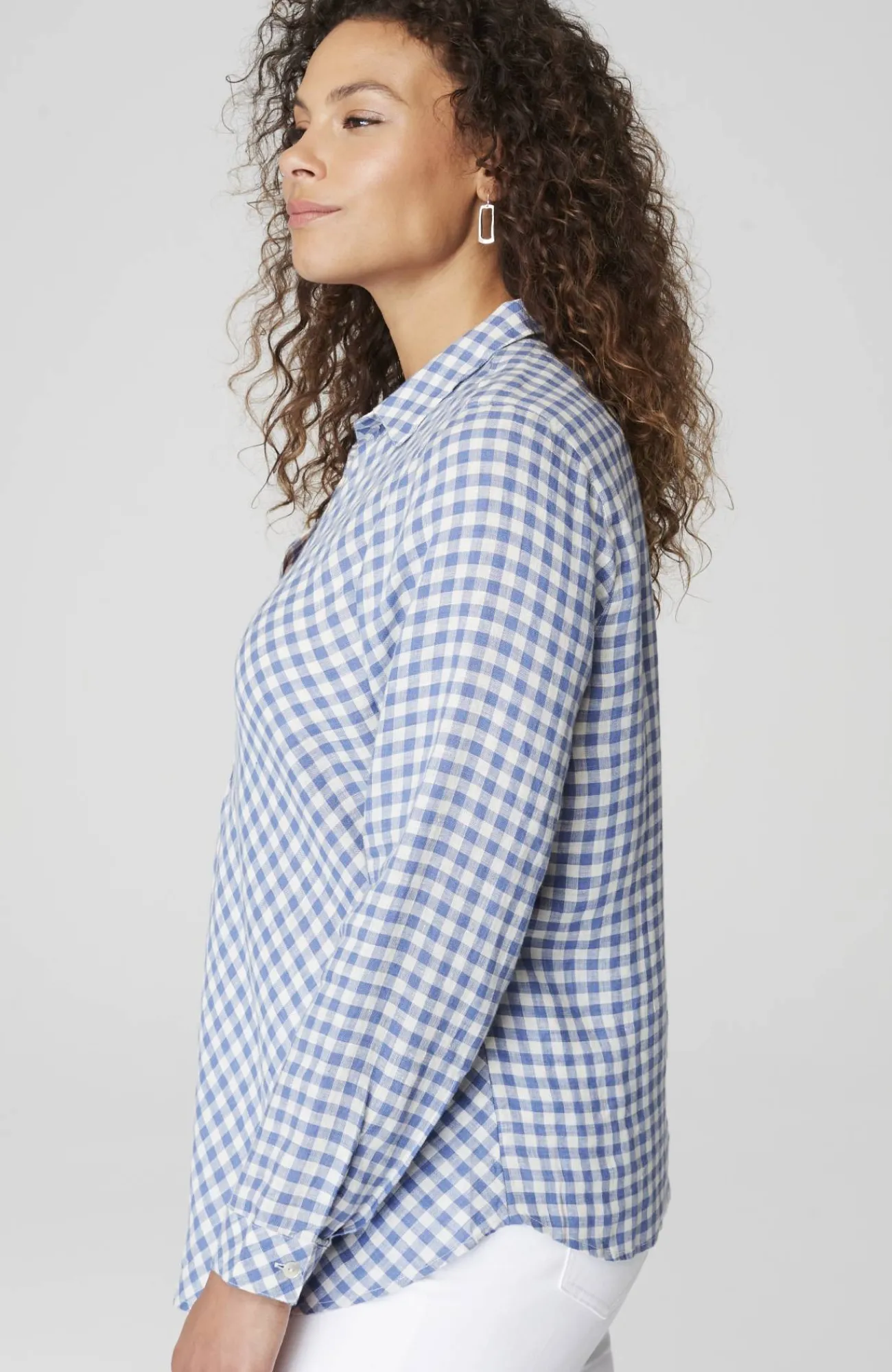 J.Jill Linen Gingham Popover Flash Sale