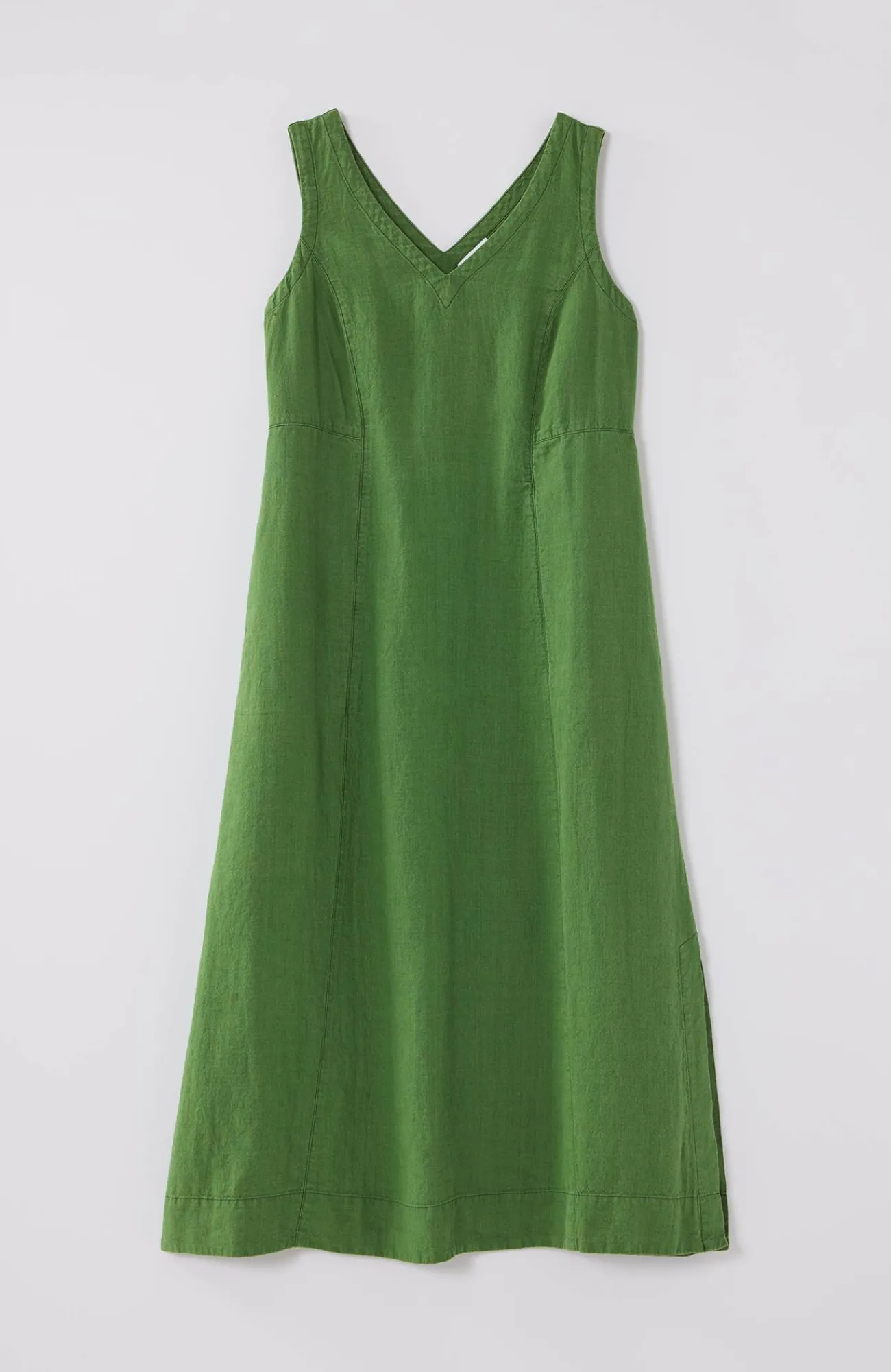 J.Jill Linen Seamed V-Neck Midi Dress Cheap