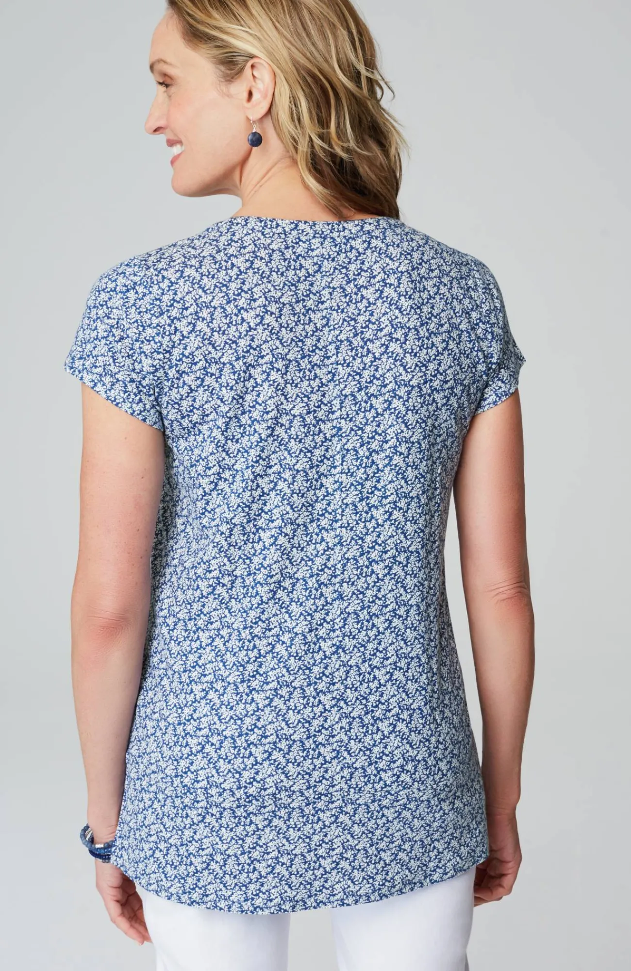 J.Jill Linen-Blend Pintucked Tunic Clearance