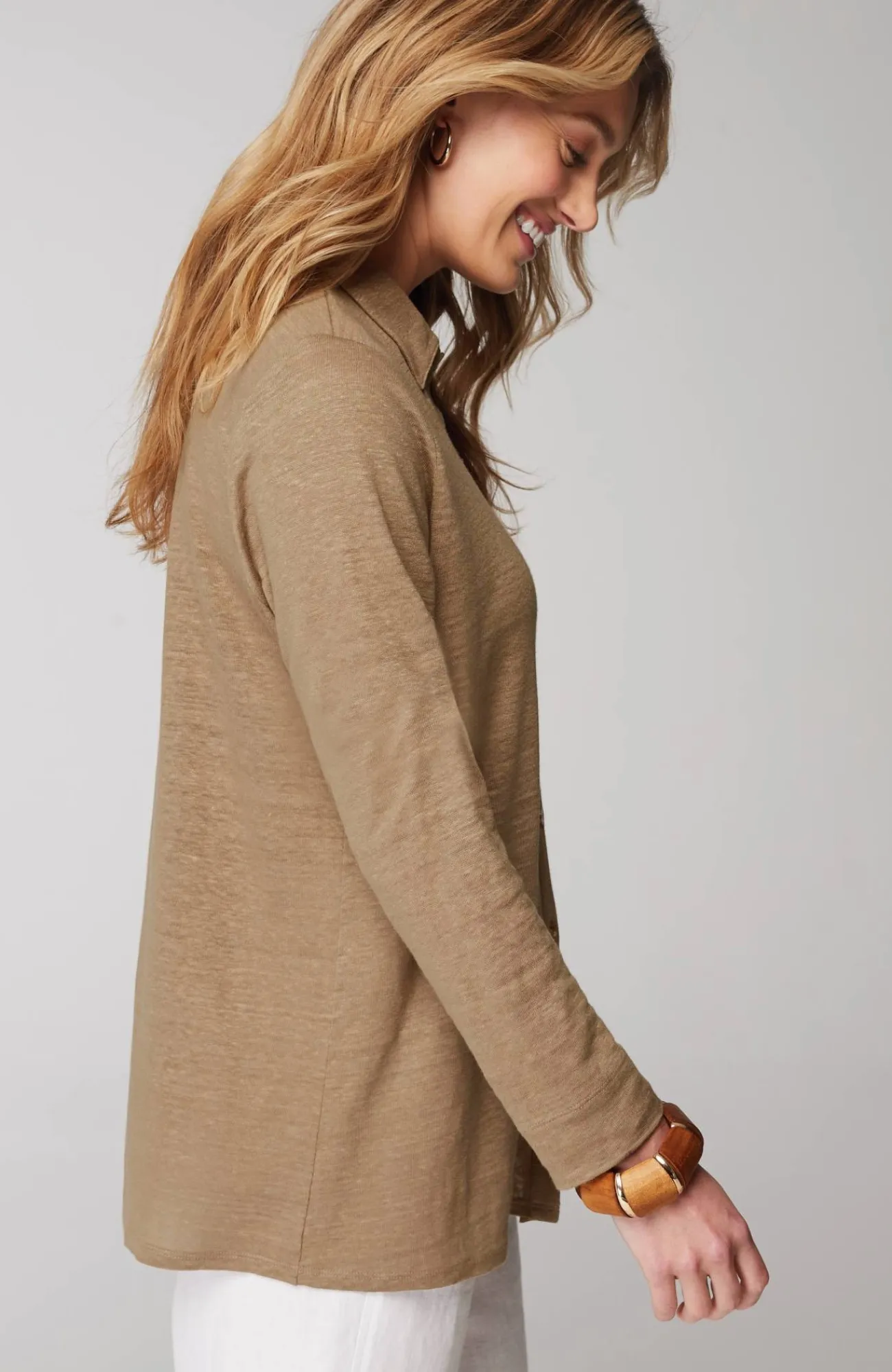 J.Jill Linen-Knit Shirt Store