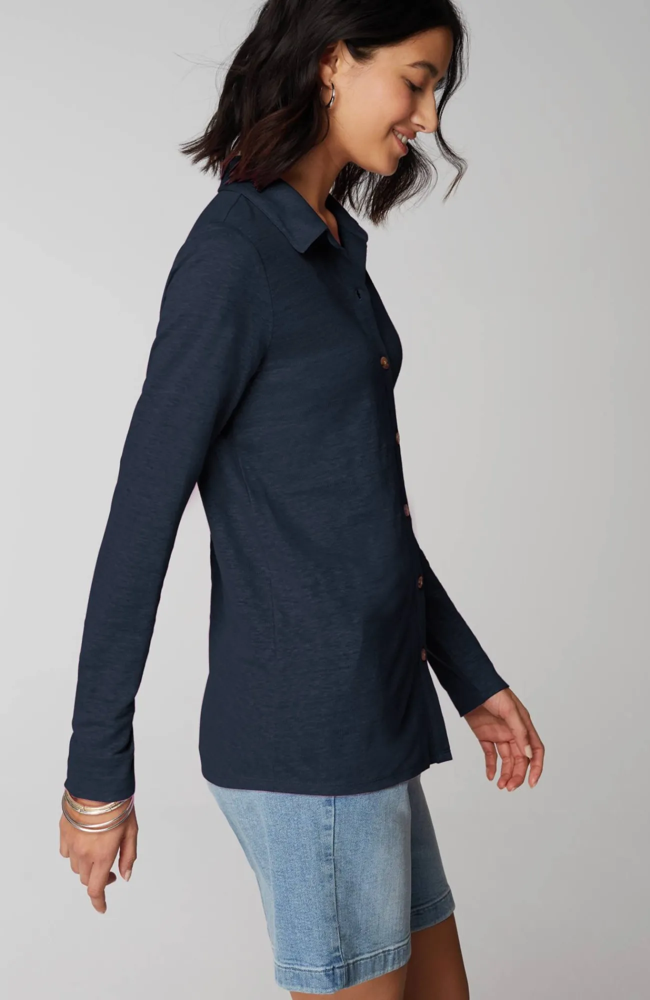 J.Jill Linen-Knit Shirt Store