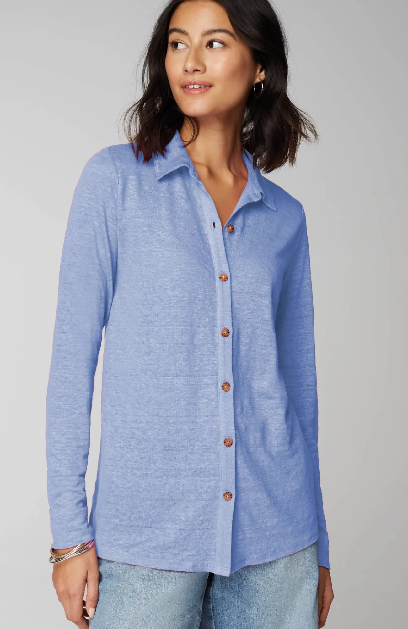 J.Jill Linen-Knit Shirt Store