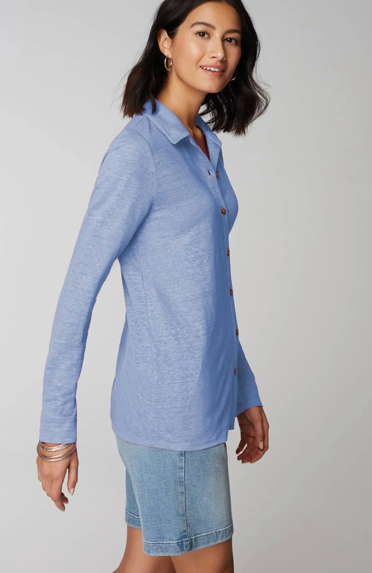 J.Jill Linen-Knit Shirt Store