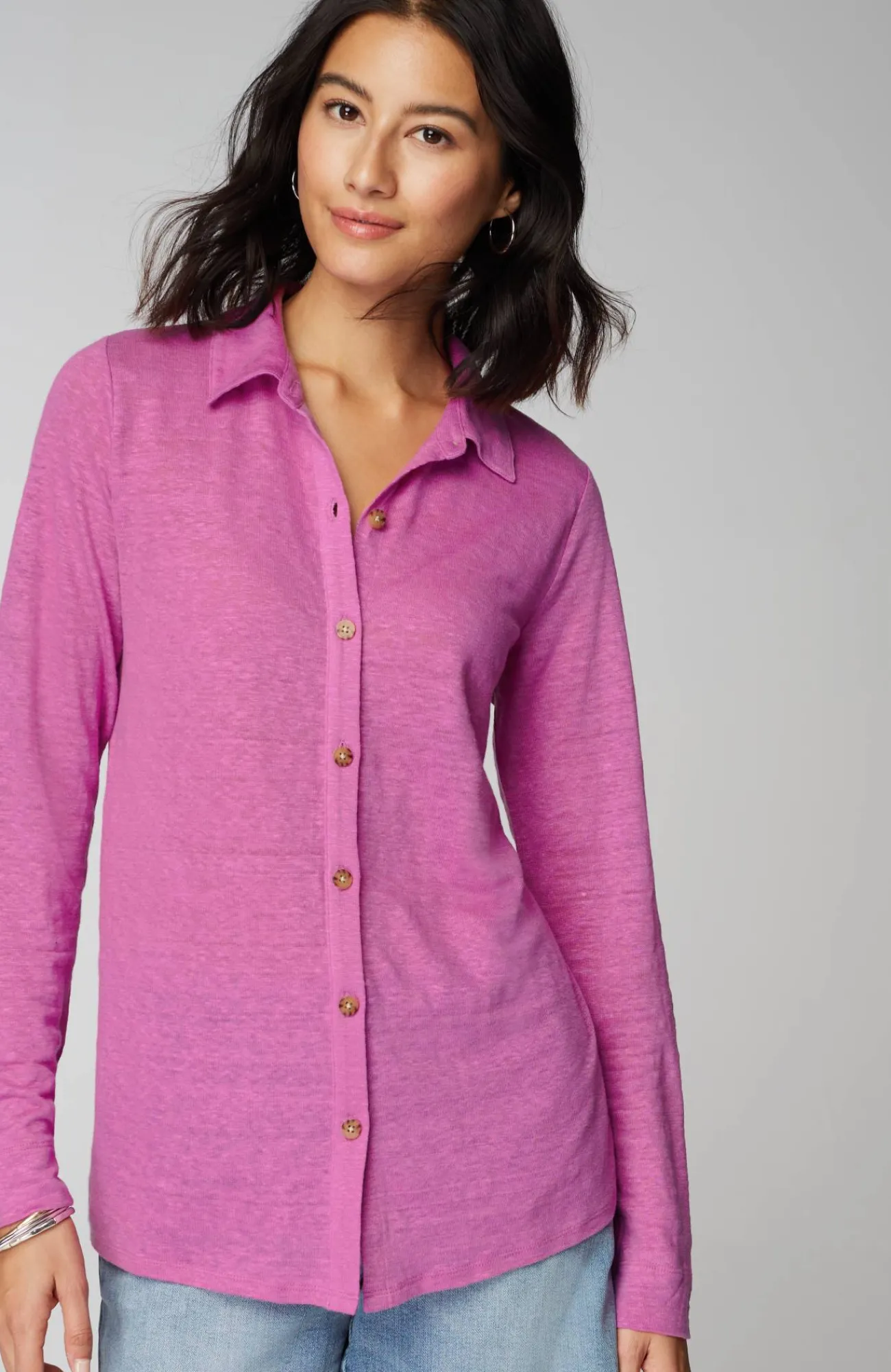 J.Jill Linen-Knit Shirt Store