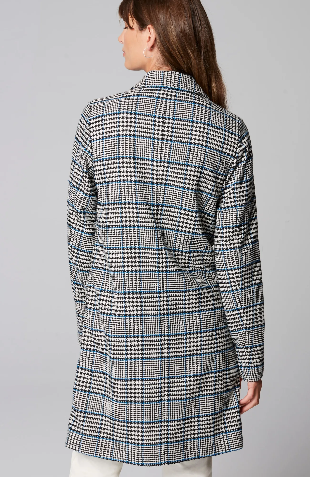 J.Jill Long Plaid Duster Jacket Barley Multi Cheap