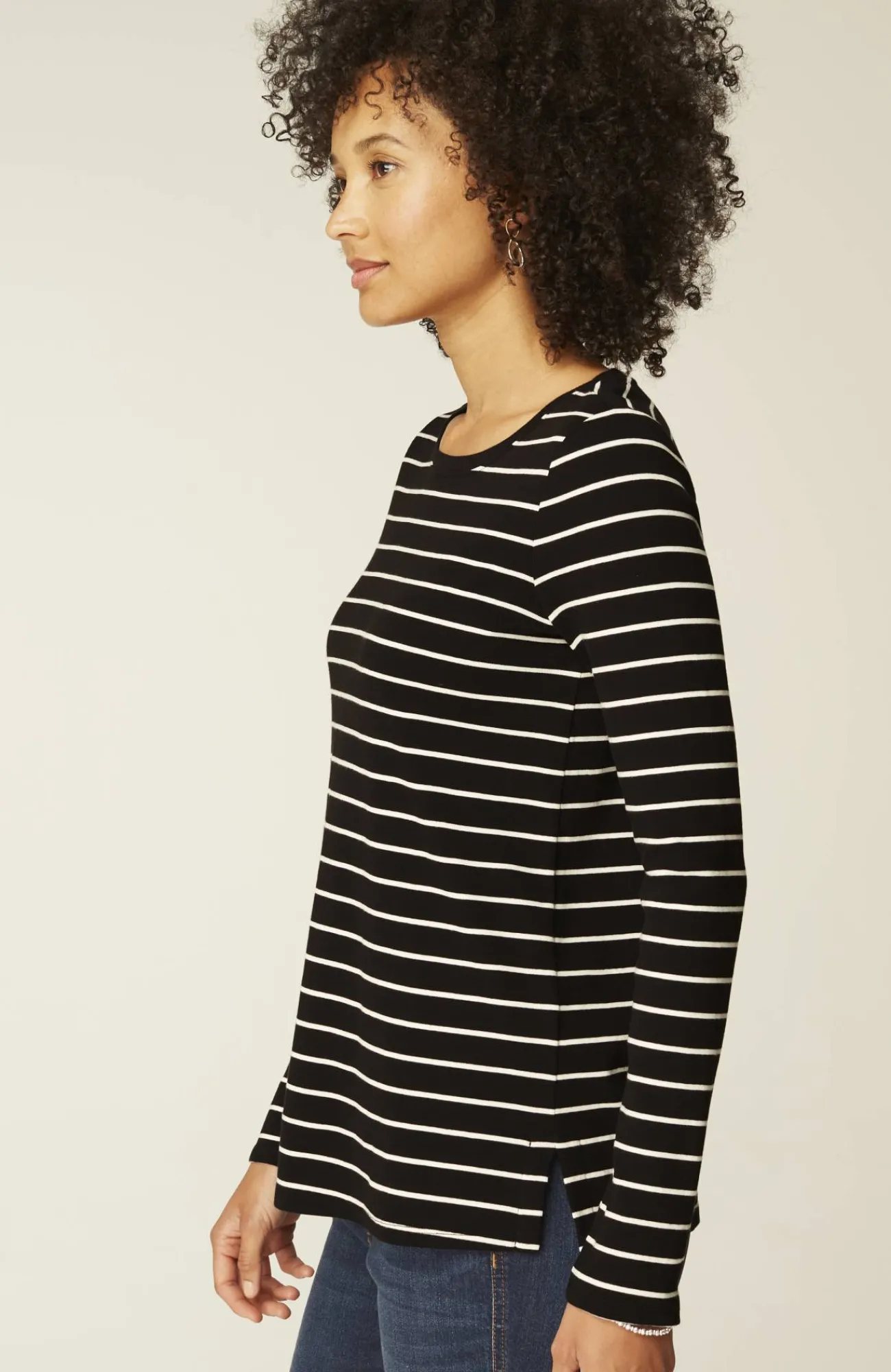 J.Jill Long-Sleeve Pima Crew-Neck Tee Flash Sale