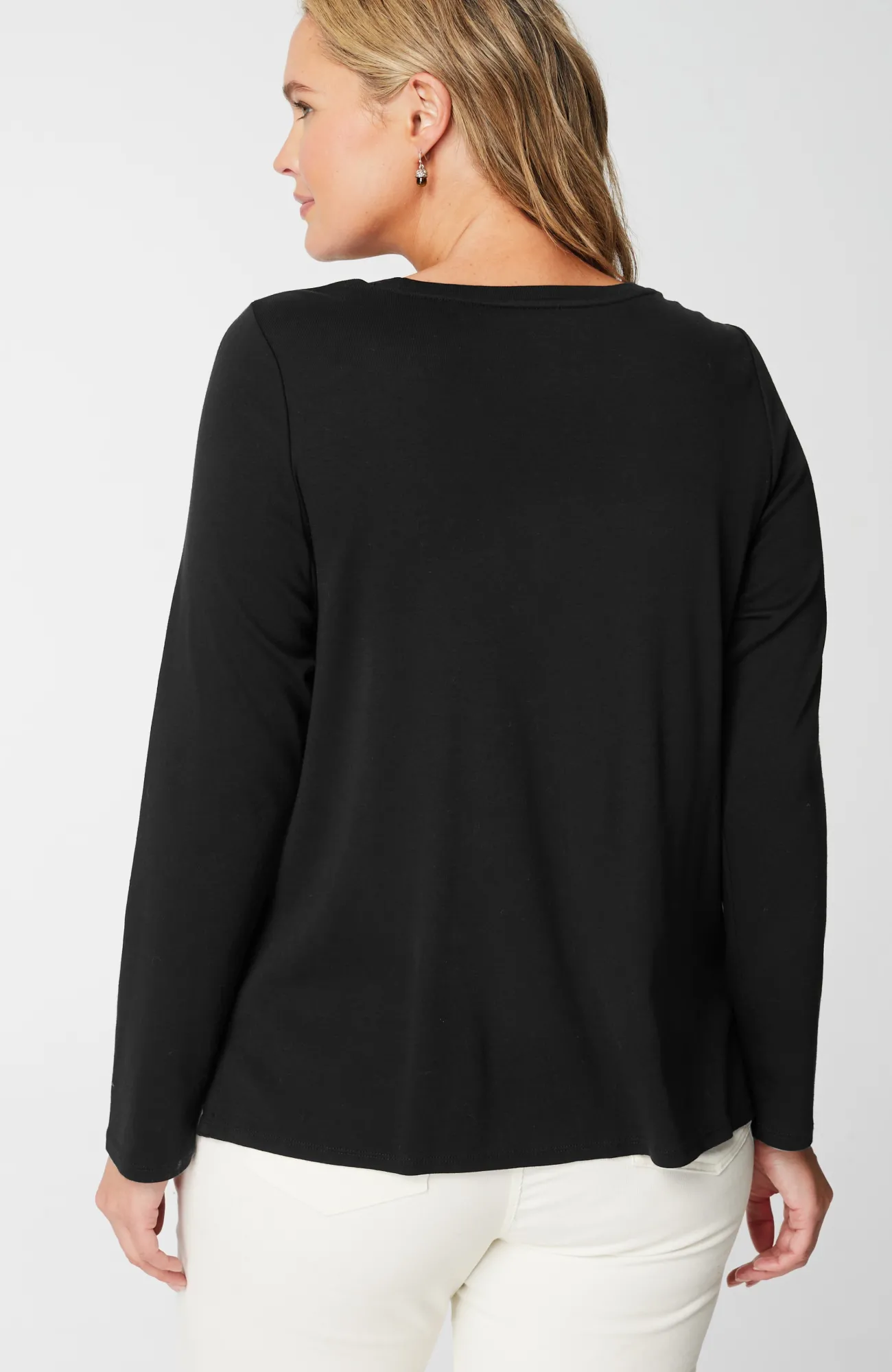 J.Jill Long-Sleeve Pima Crew-Neck Tee Flash Sale