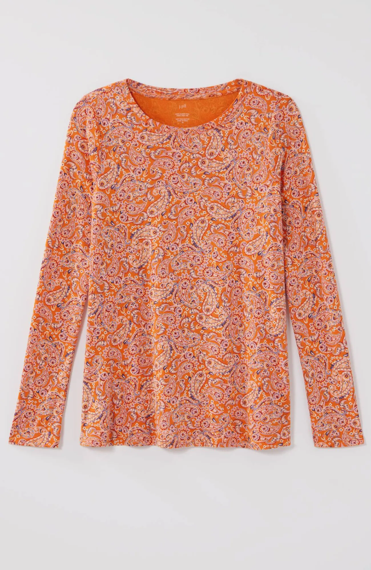 J.Jill Long-Sleeve Pima Crew-Neck Tee Flash Sale