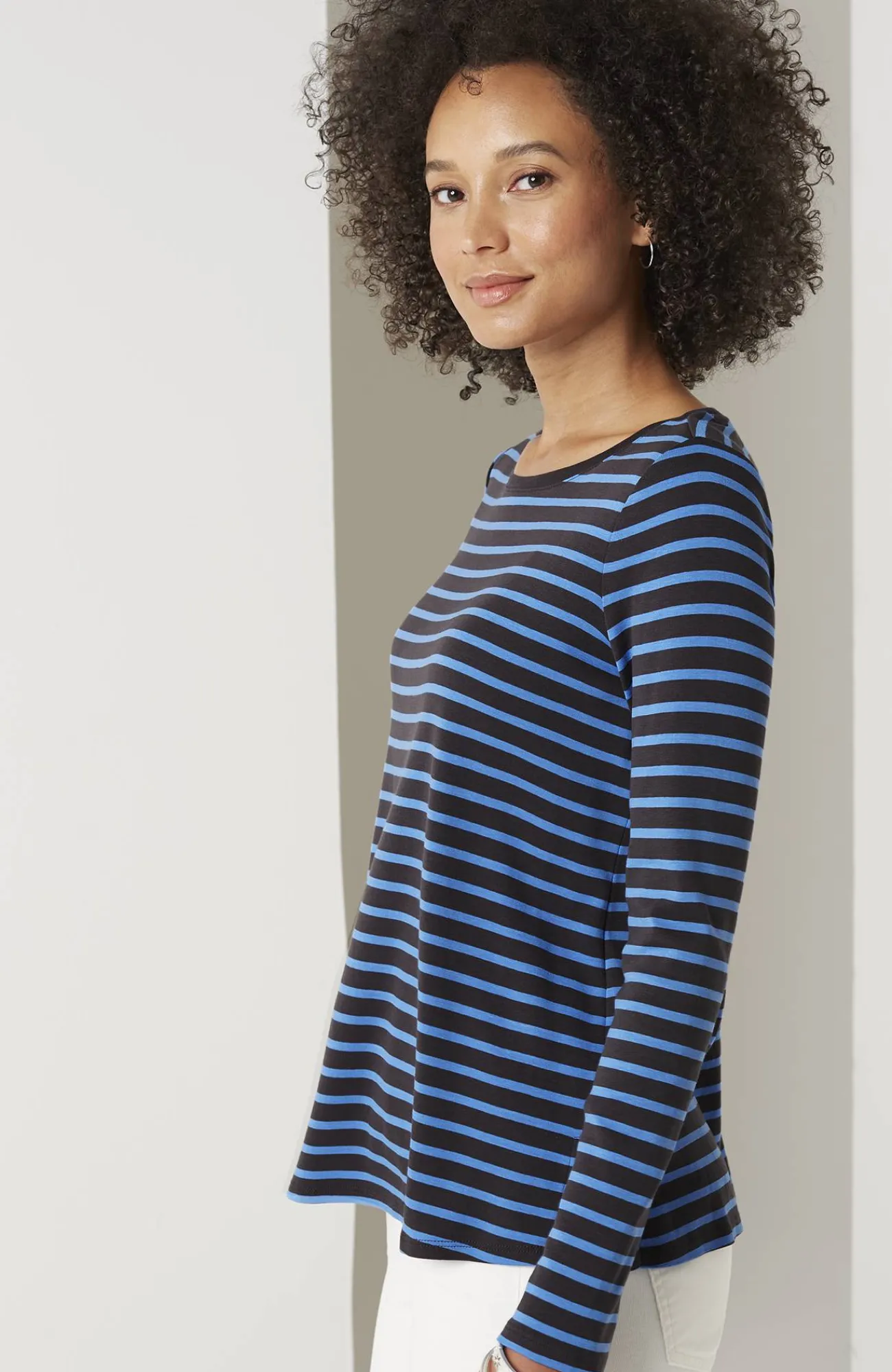 J.Jill Long-Sleeve Pima Crew-Neck Tee Flash Sale