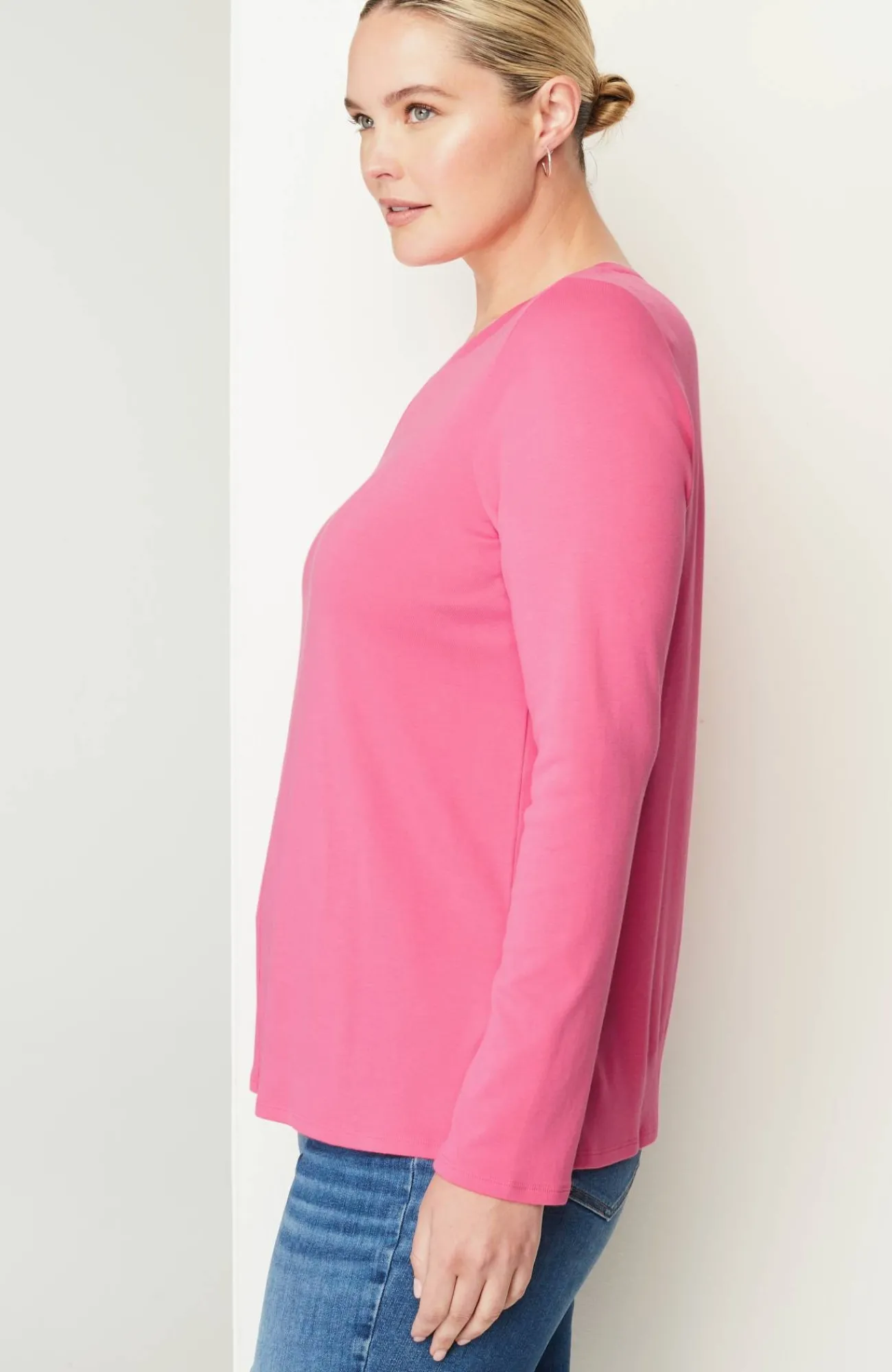 J.Jill Long-Sleeve Pima Crew-Neck Tee Flash Sale