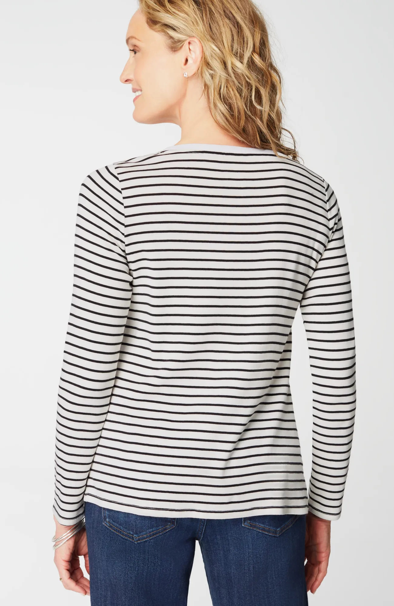 J.Jill Long-Sleeve Pima Crew-Neck Tee Flash Sale