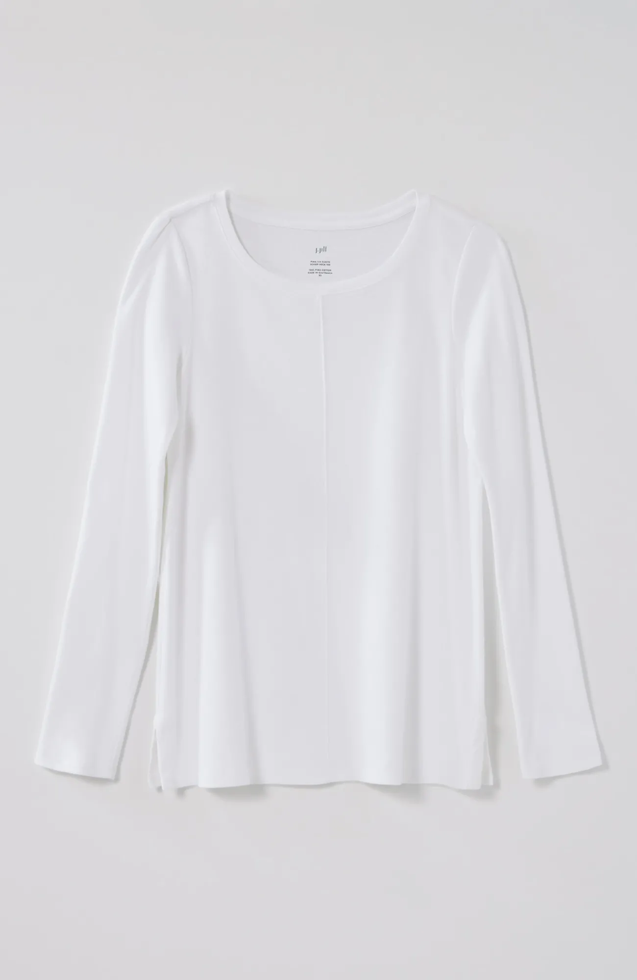 J.Jill Long-Sleeve Pima Crew-Neck Tee Flash Sale