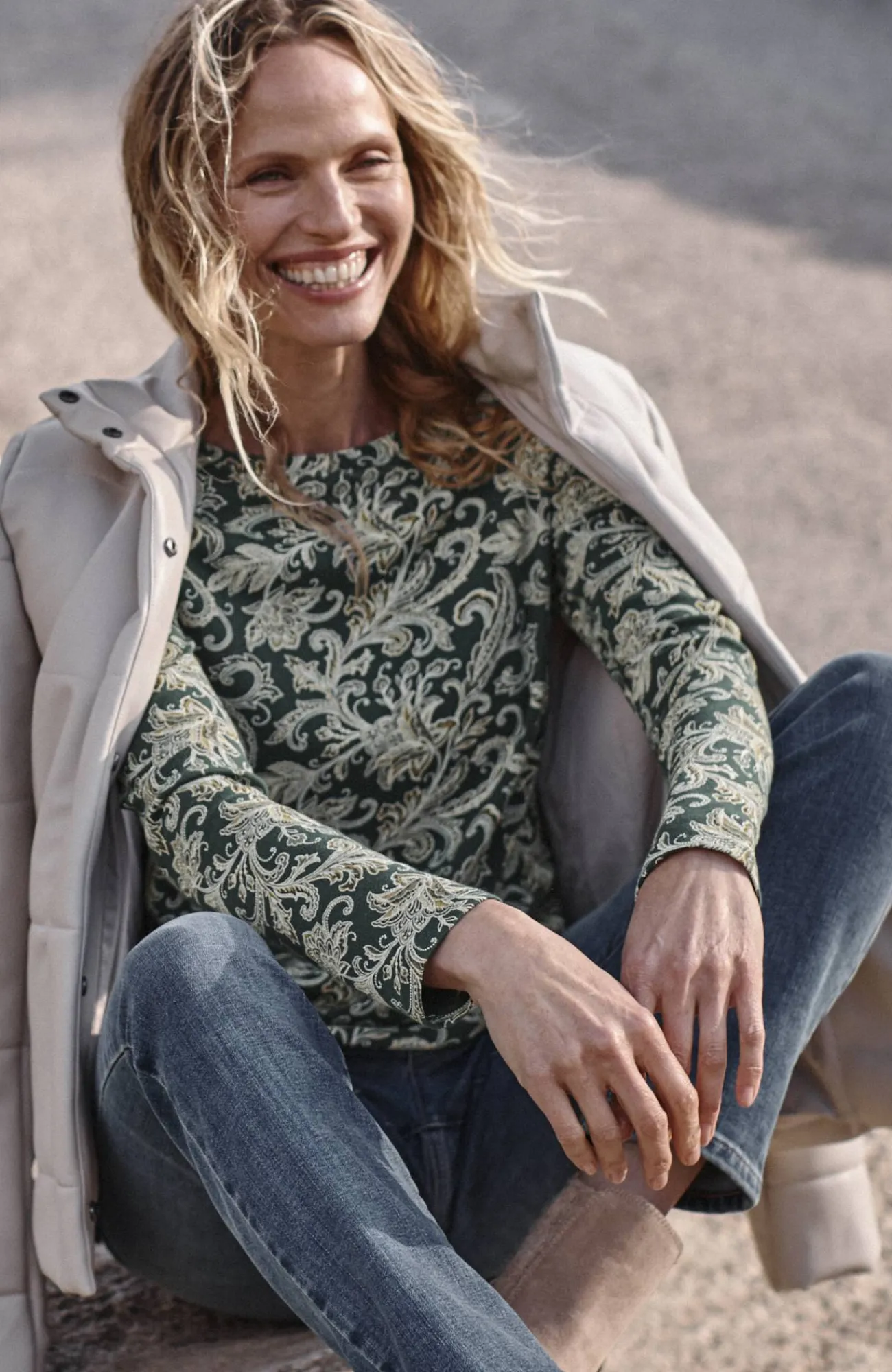 J.Jill Long-Sleeve Pima Crew-Neck Tee Flash Sale