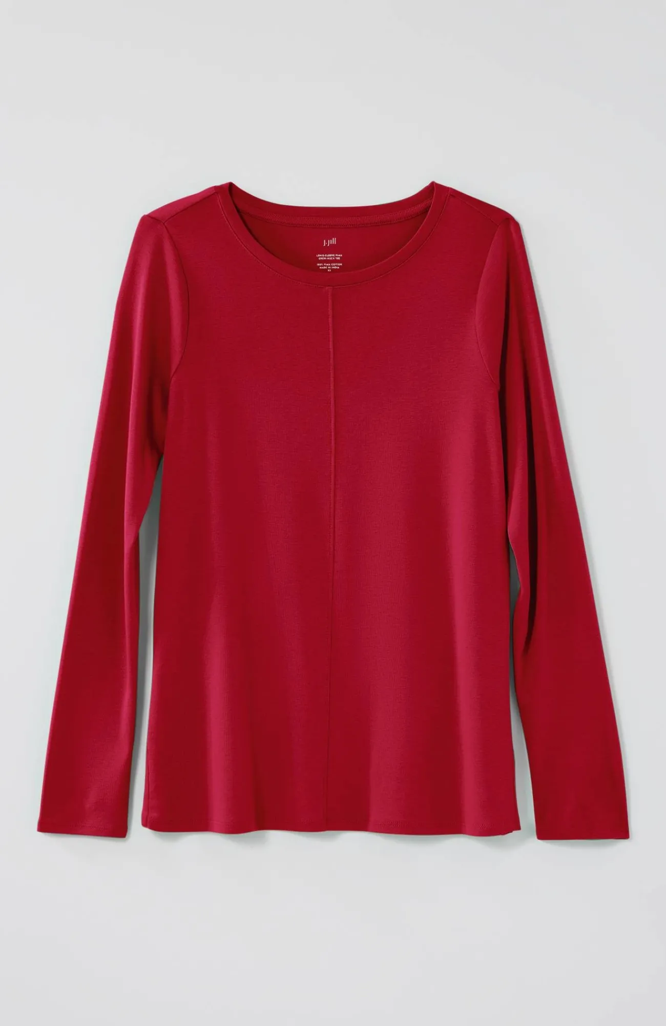 J.Jill Long-Sleeve Pima Crew-Neck Tee Flash Sale