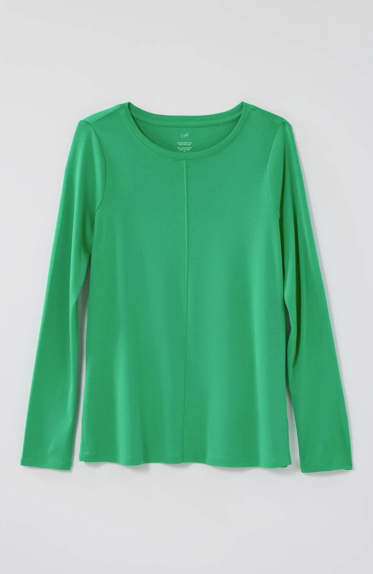 J.Jill Long-Sleeve Pima Crew-Neck Tee Flash Sale