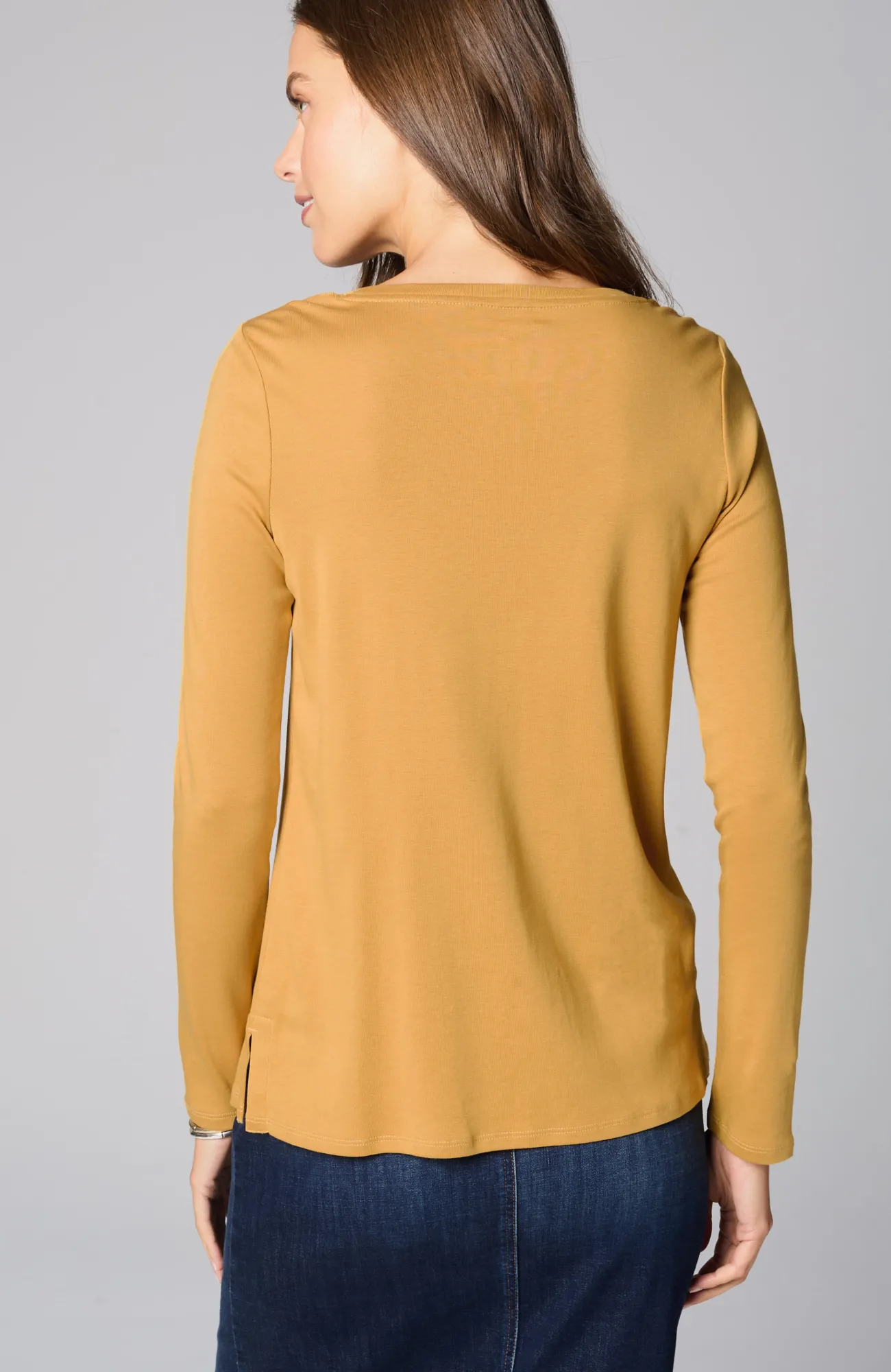 J.Jill Long-Sleeve Pima Crew-Neck Tee Flash Sale