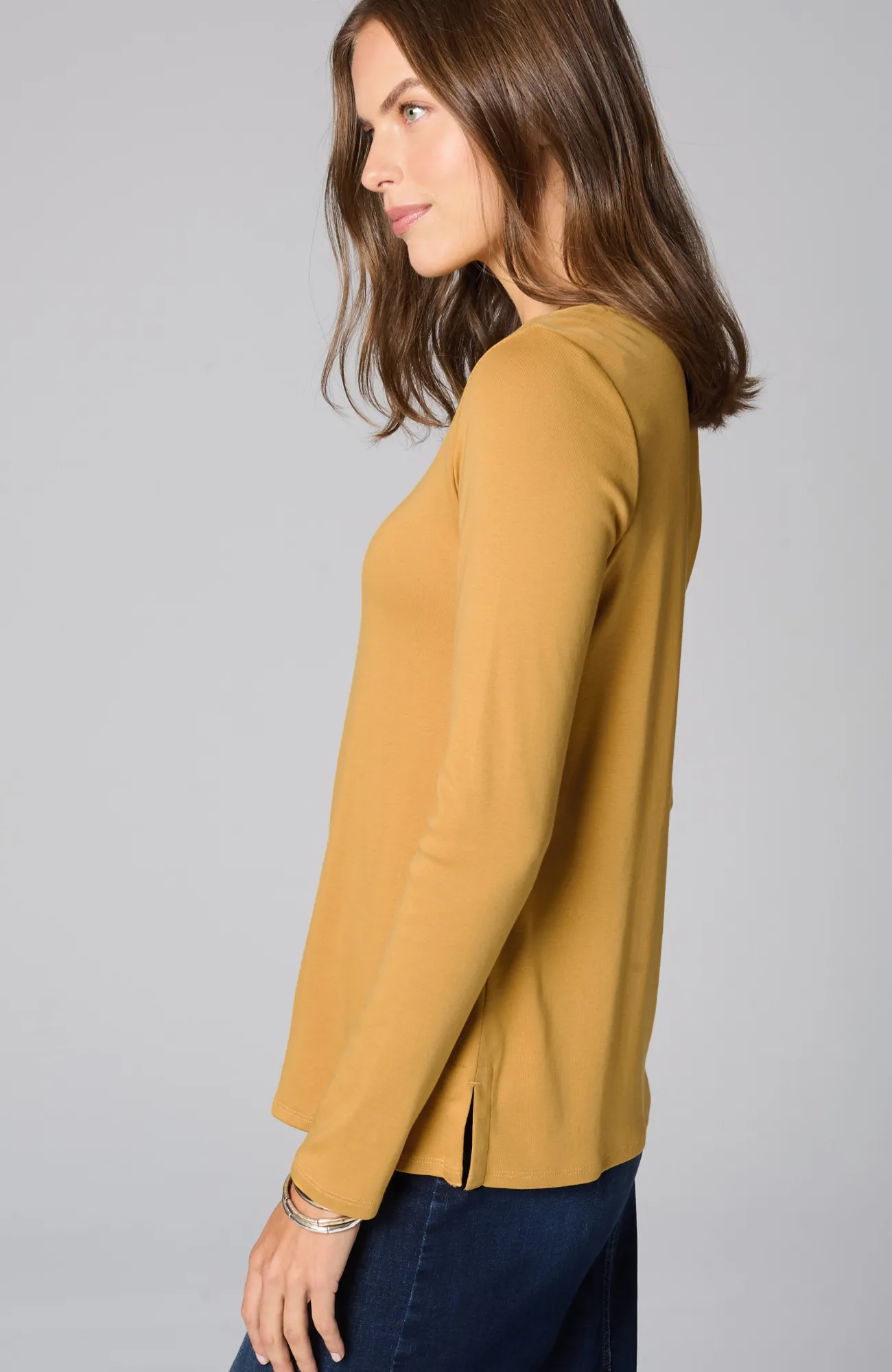 J.Jill Long-Sleeve Pima Crew-Neck Tee Flash Sale