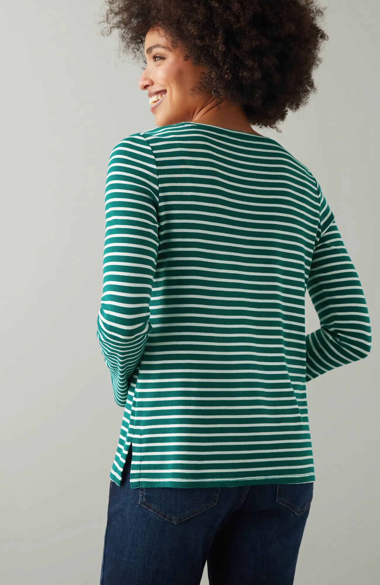 J.Jill Long-Sleeve Pima Crew-Neck Tee Flash Sale