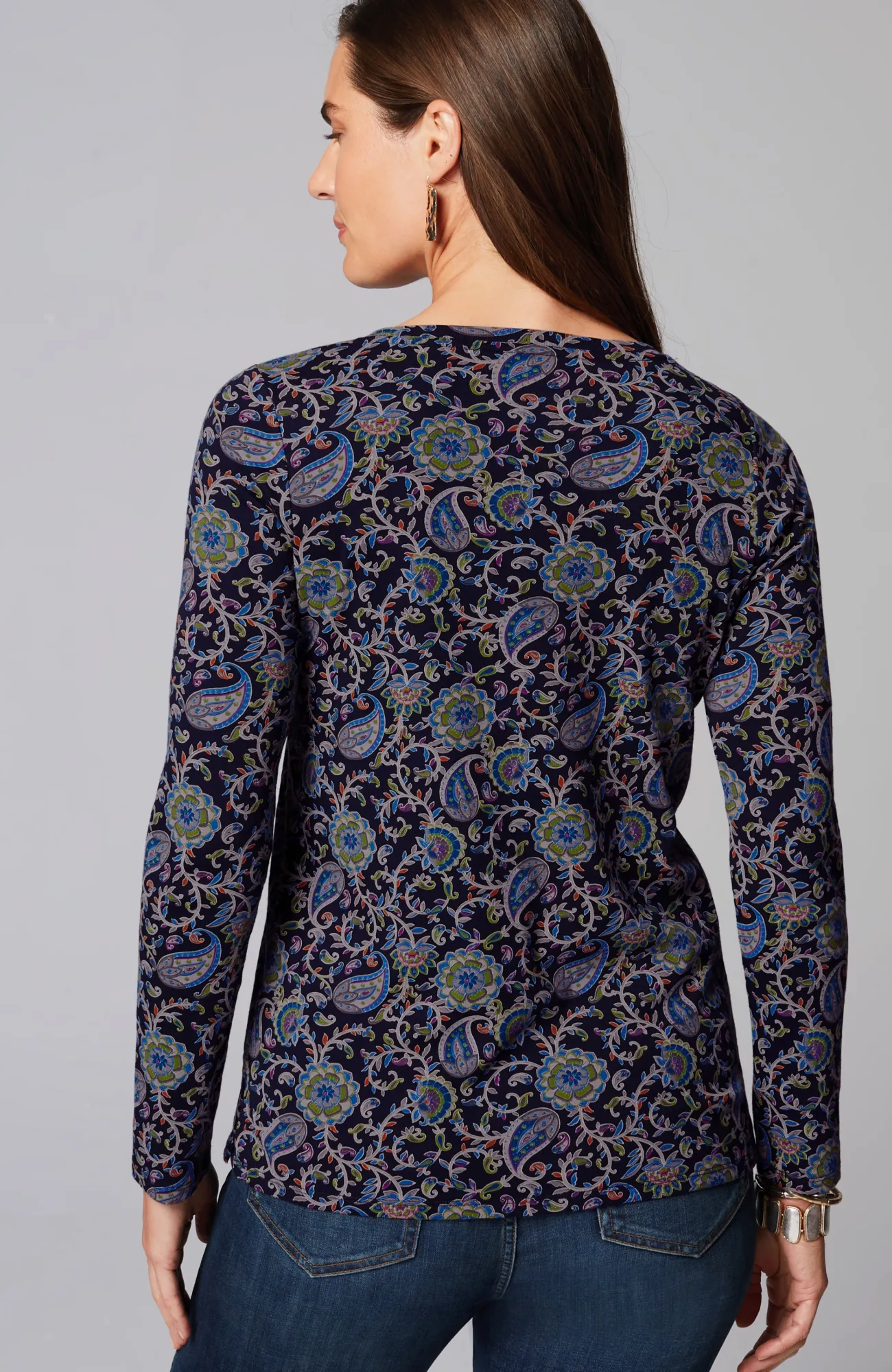 J.Jill Long-Sleeve Pima Crew-Neck Tee Flash Sale