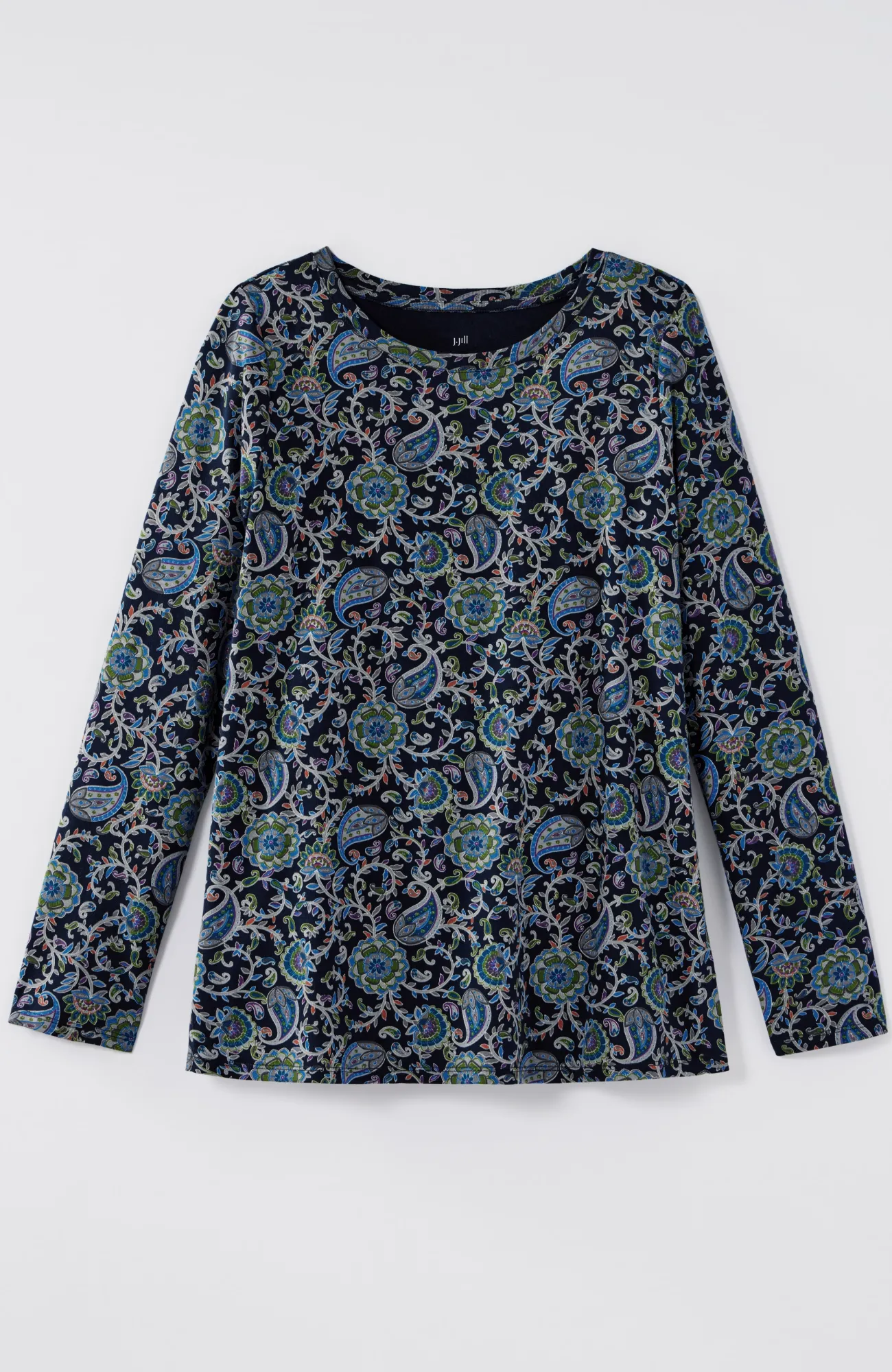 J.Jill Long-Sleeve Pima Crew-Neck Tee Flash Sale