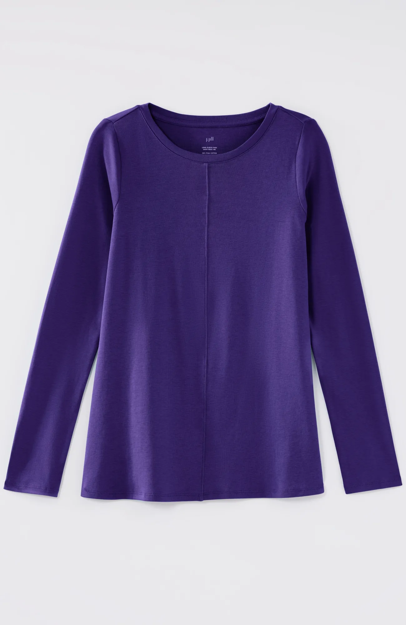 J.Jill Long-Sleeve Pima Crew-Neck Tee Flash Sale