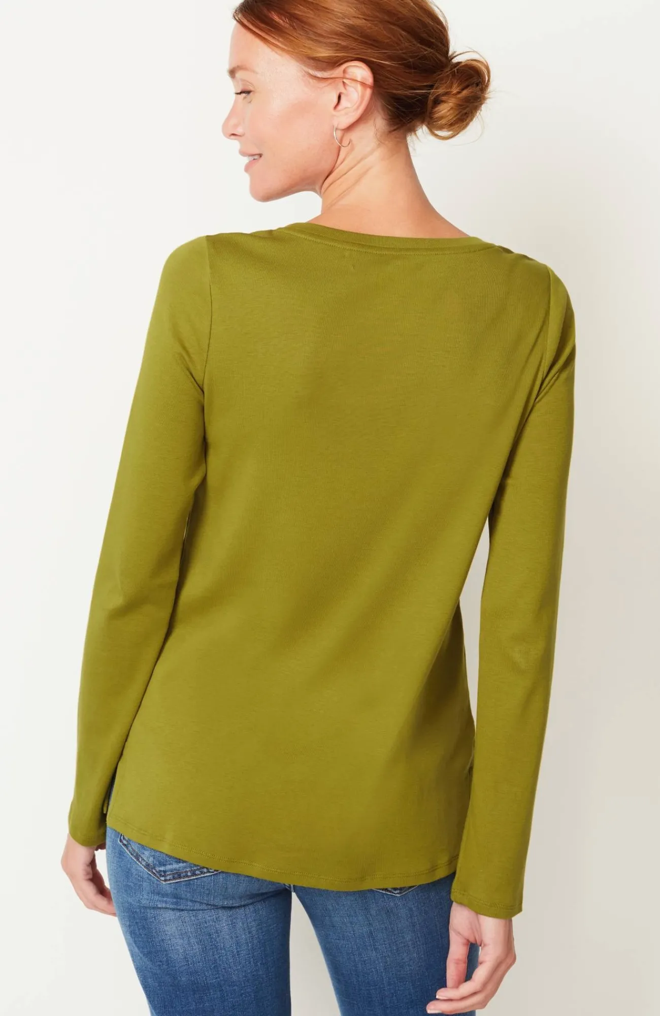 J.Jill Long-Sleeve Pima Crew-Neck Tee Flash Sale