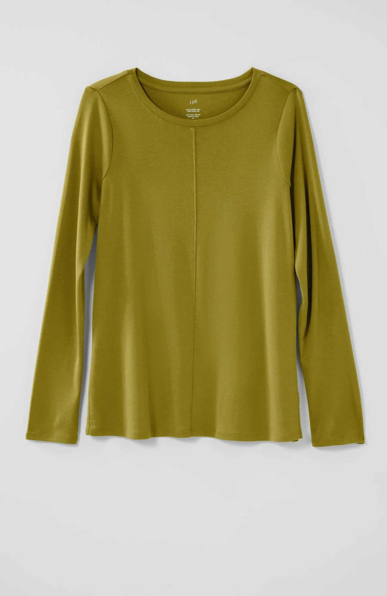 J.Jill Long-Sleeve Pima Crew-Neck Tee Flash Sale