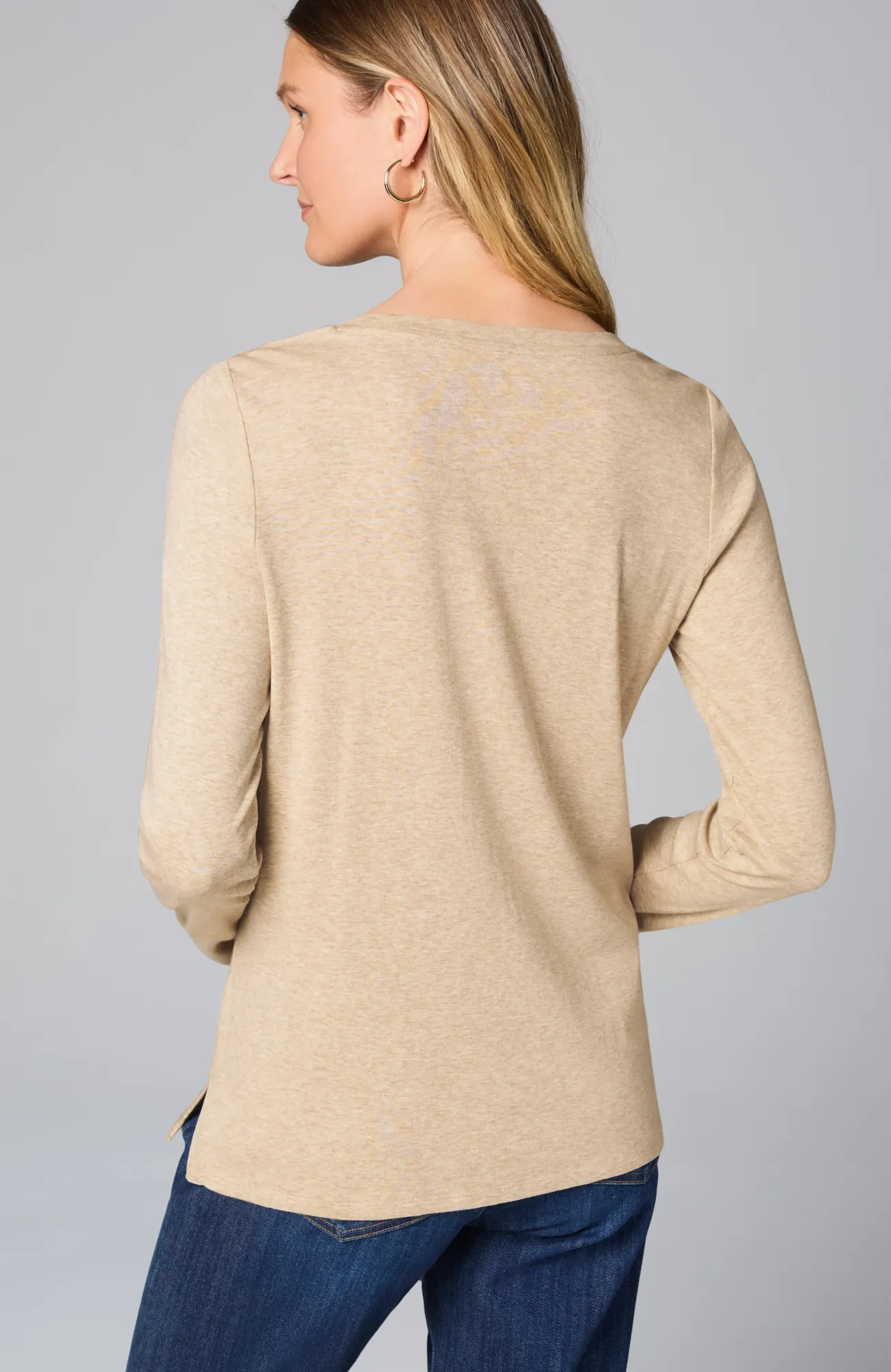 J.Jill Long-Sleeve Pima Crew-Neck Tee Flash Sale