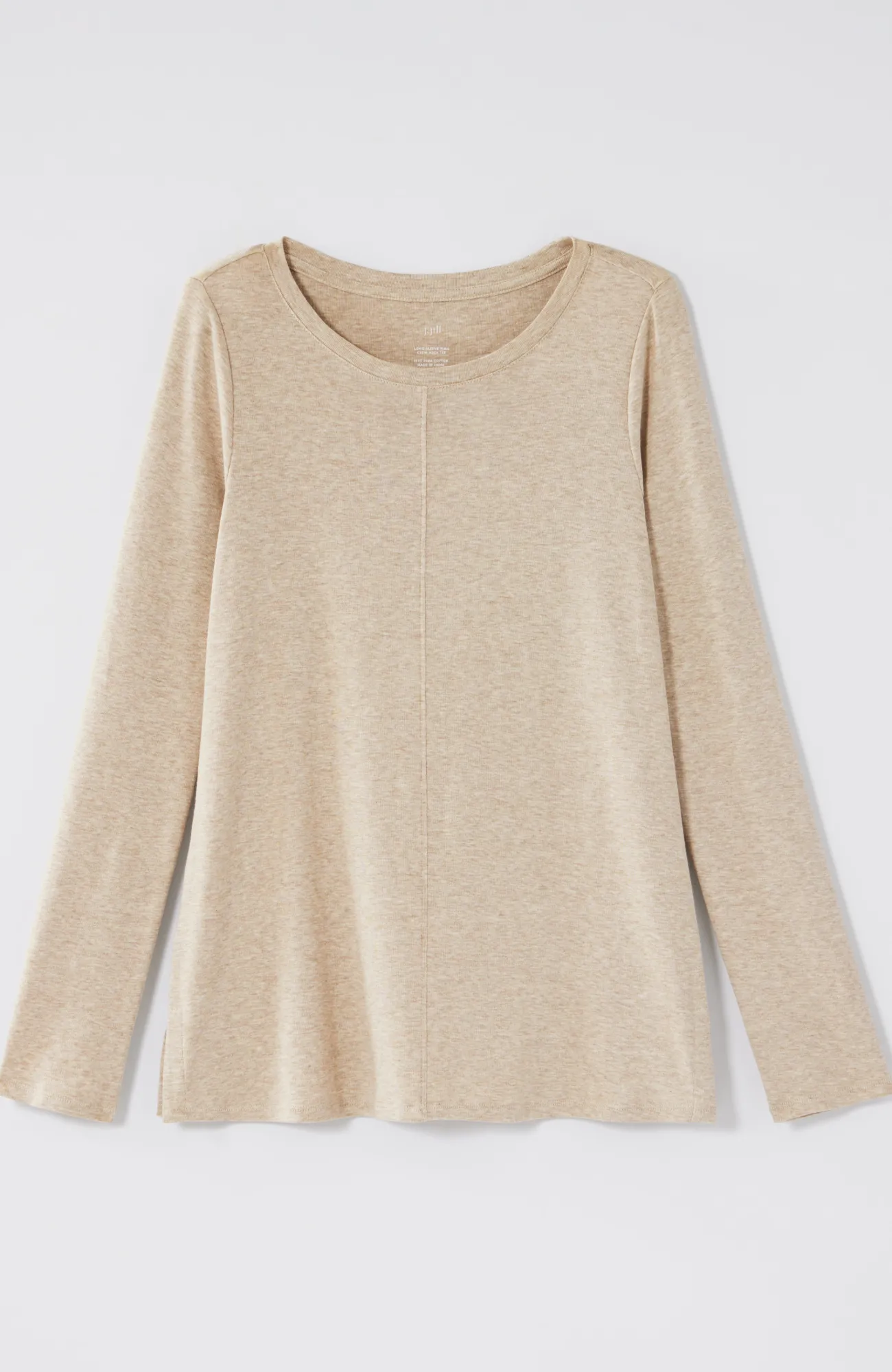 J.Jill Long-Sleeve Pima Crew-Neck Tee Flash Sale