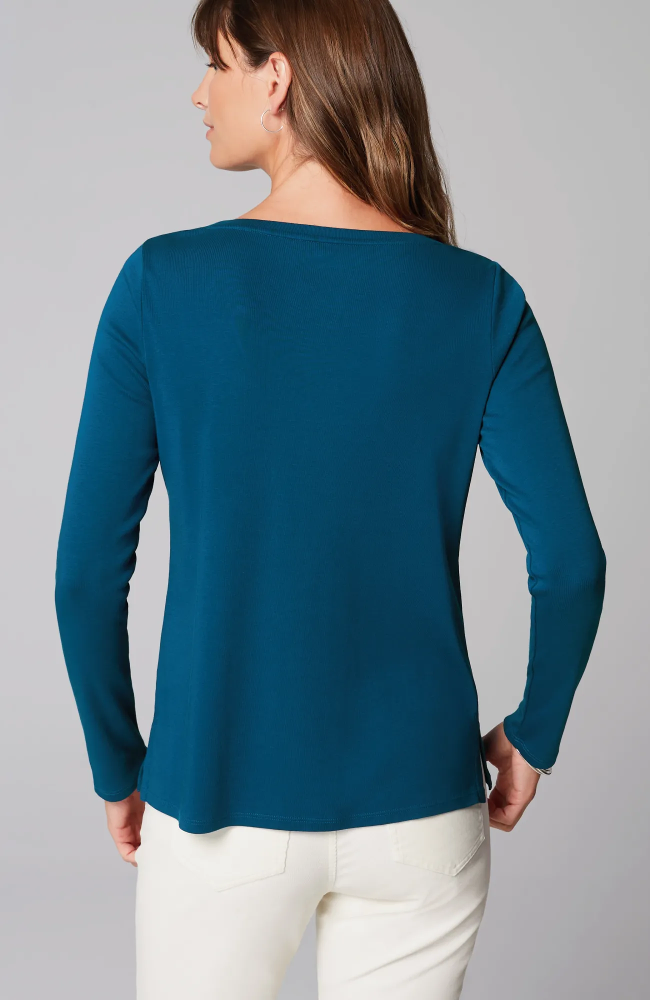 J.Jill Long-Sleeve Pima Crew-Neck Tee Flash Sale