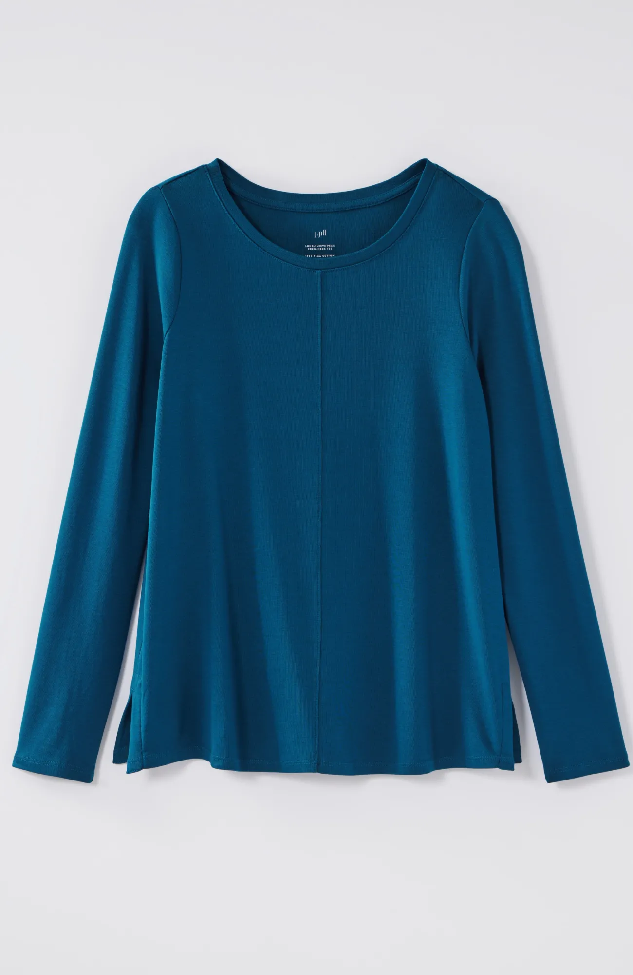 J.Jill Long-Sleeve Pima Crew-Neck Tee Flash Sale